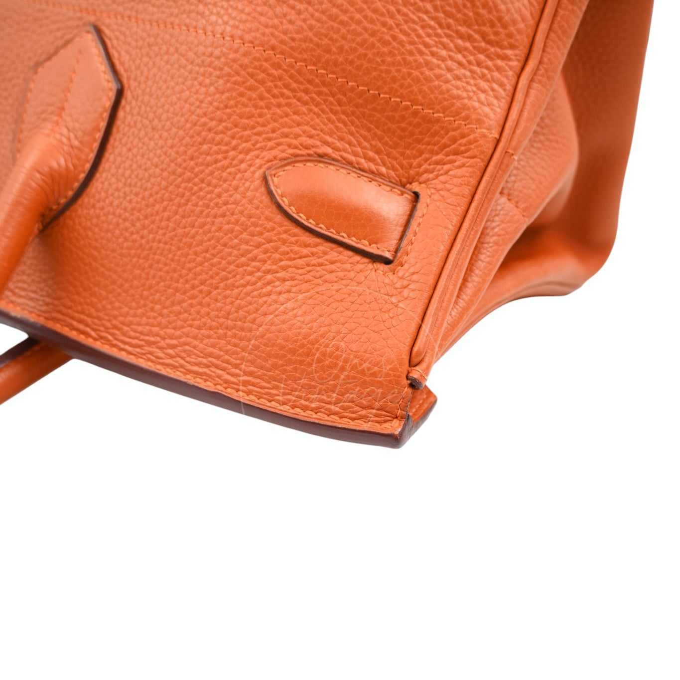 [Pre-owned] Hermes Shoulder Birkin 42 JPG Orange PHW Handbag