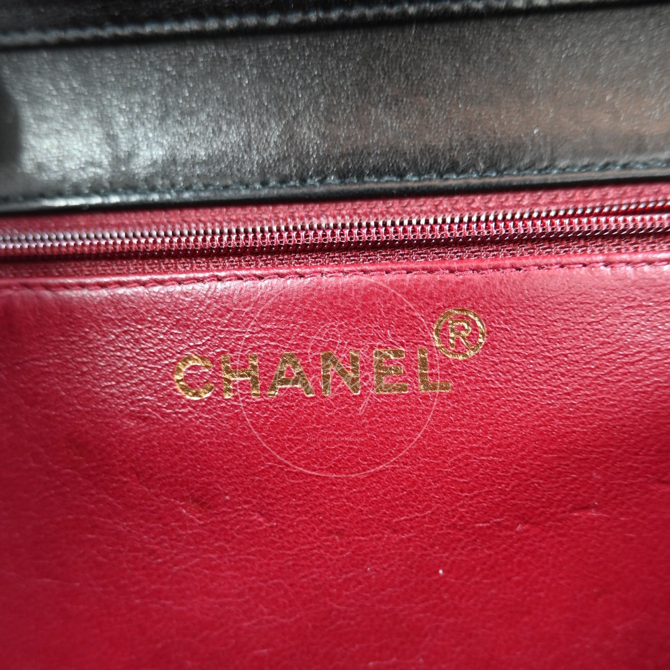 [Pre-owned] Chanel Vintage Matelasse Black lambskin Single Flap Bag