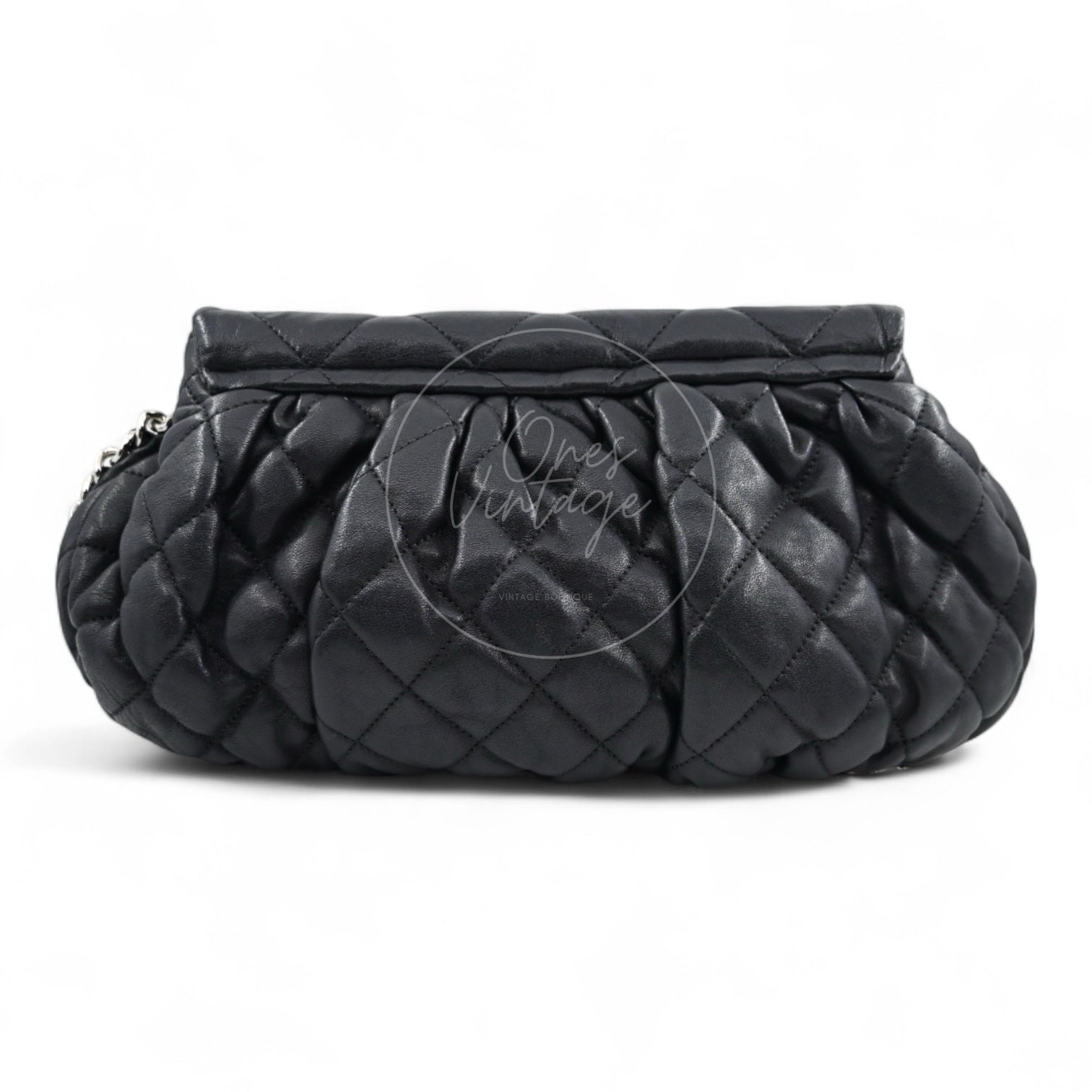 [Pre-owned]Chanel Black Caviar Chain Around Shoulder Bag