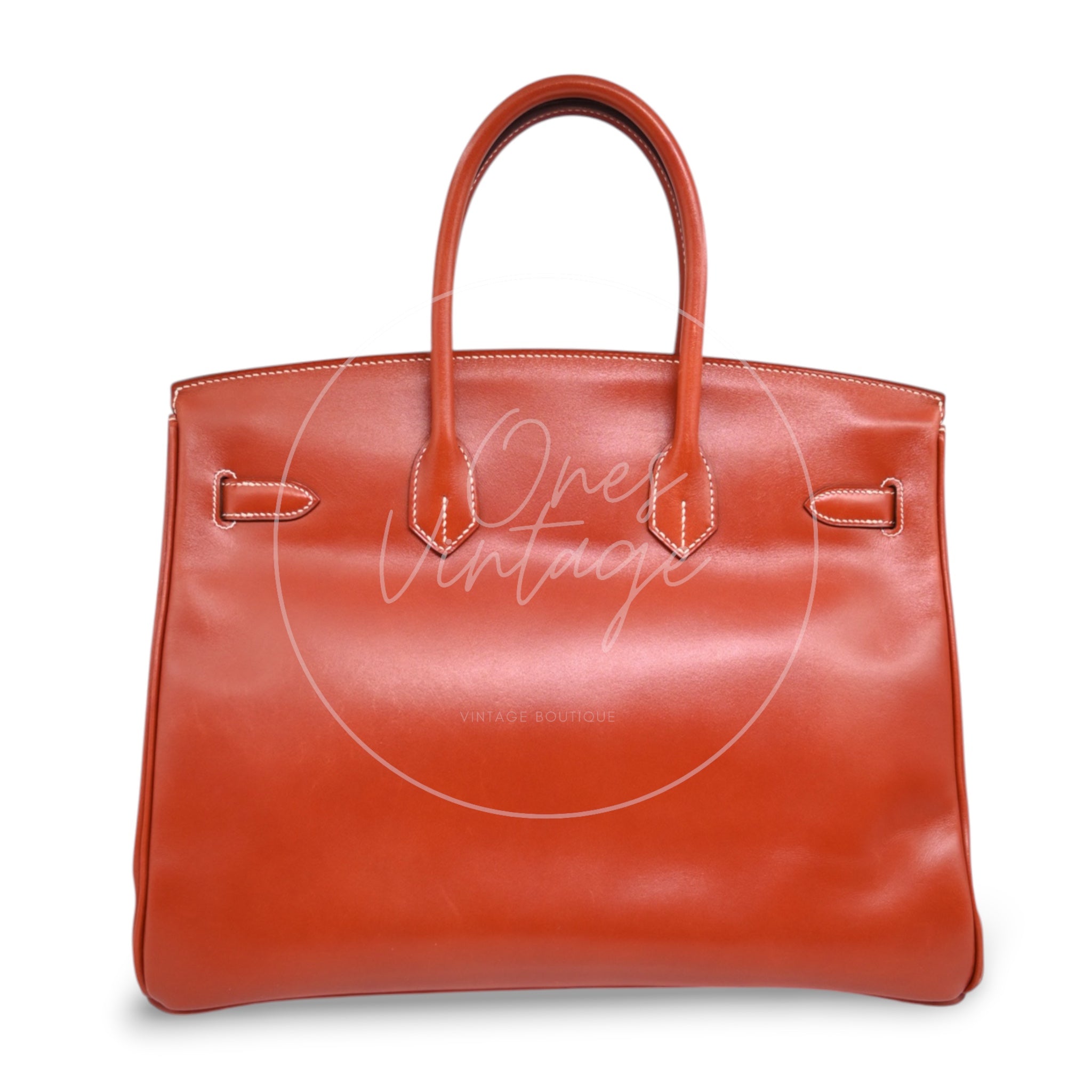 [Pre-Owned] Hermes Birkin 35 Box Leather PHW