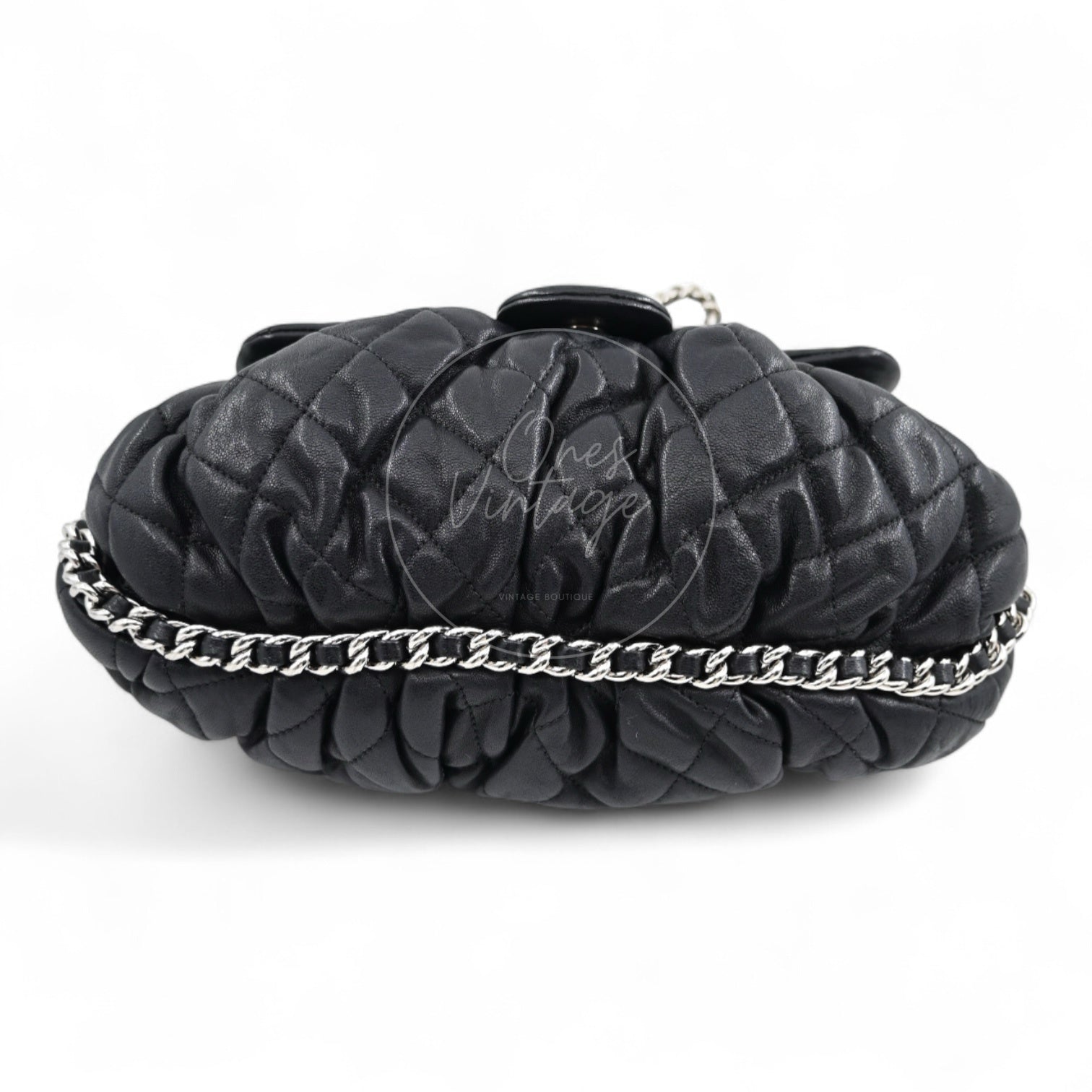 [Pre-owned]Chanel Black Caviar Chain Around Shoulder Bag
