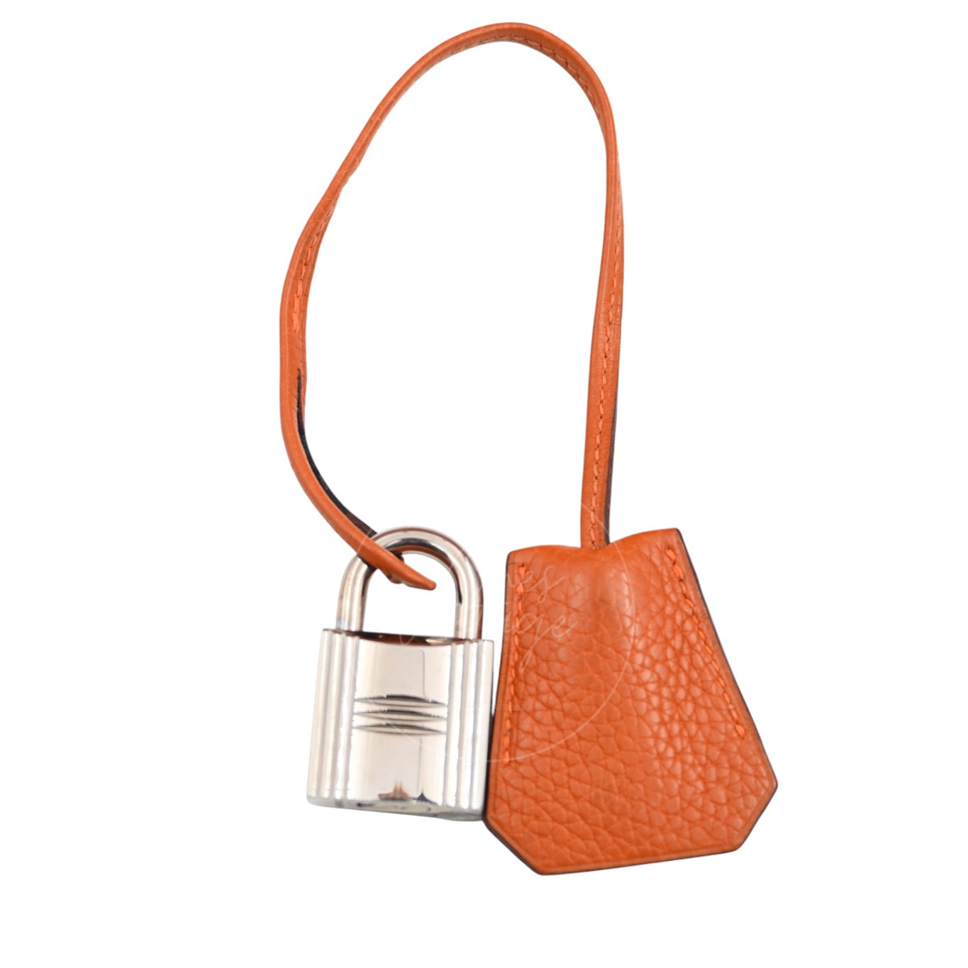 [Pre-owned] Hermes Shoulder Birkin 42 JPG Orange PHW Handbag