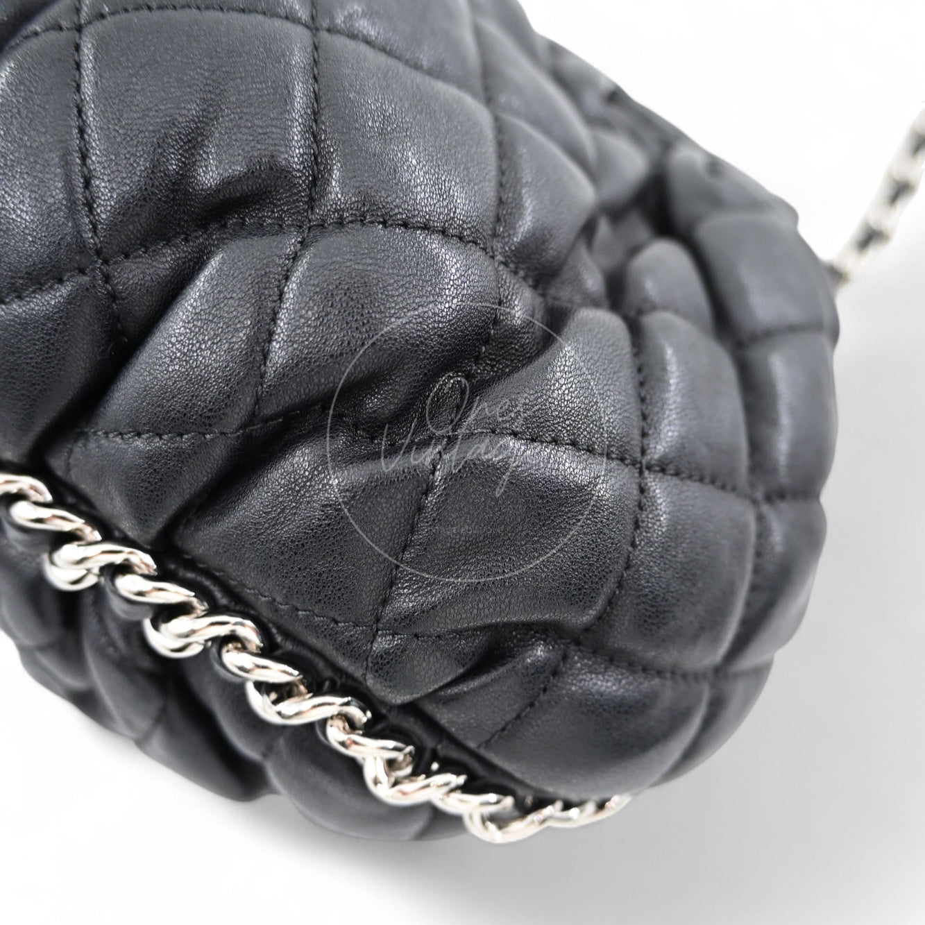 [Pre-owned]Chanel Black Caviar Chain Around Shoulder Bag