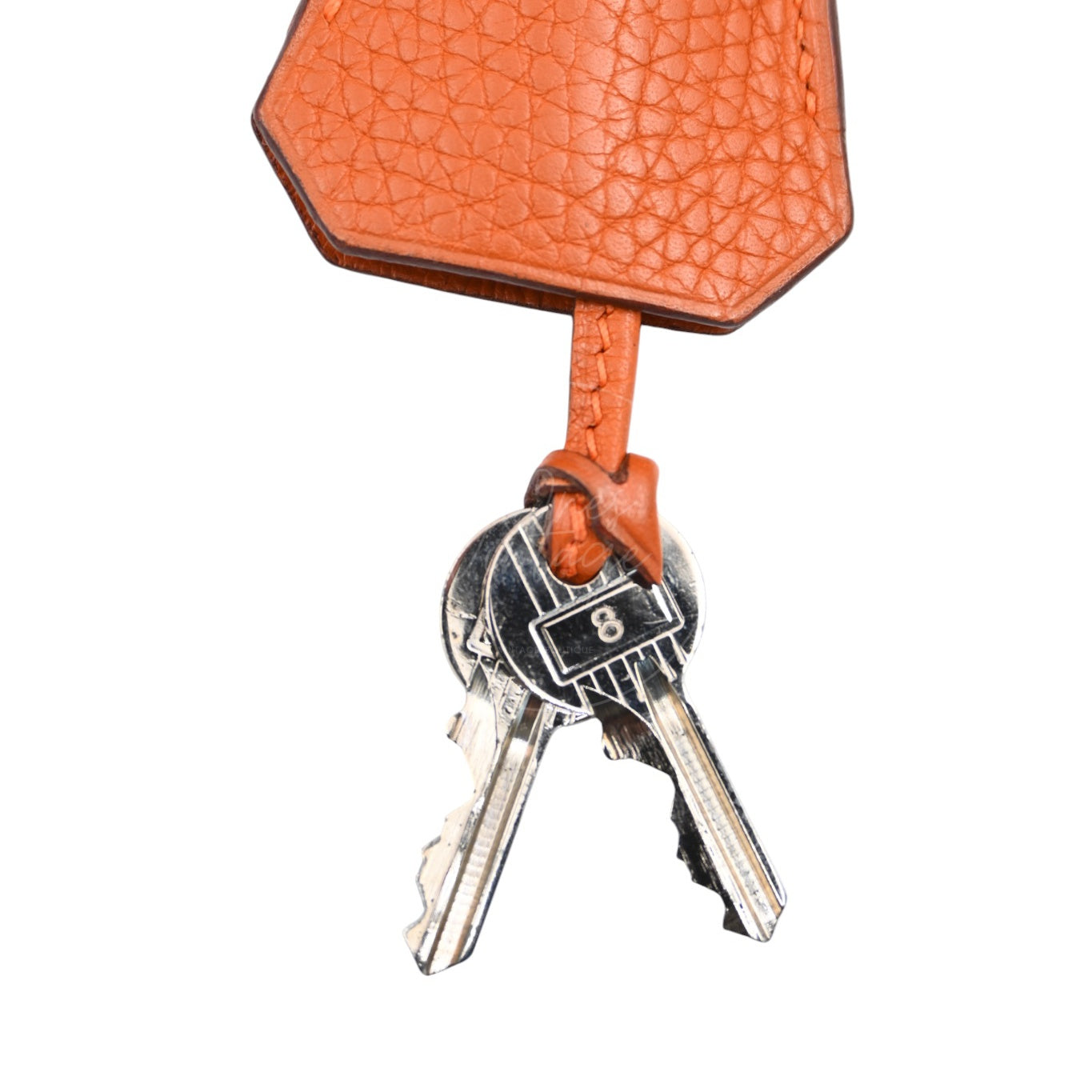 [Pre-owned] Hermes Shoulder Birkin 42 JPG Orange PHW Handbag