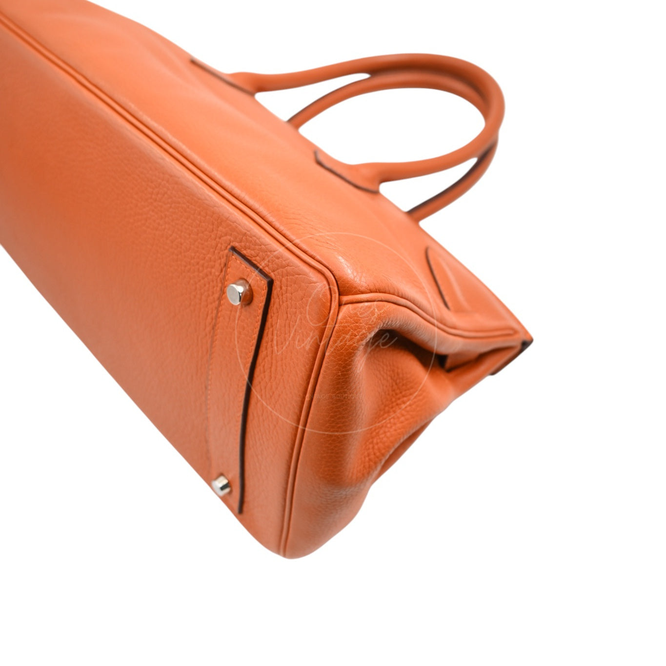 [Pre-owned] Hermes Shoulder Birkin 42 JPG Orange PHW Handbag