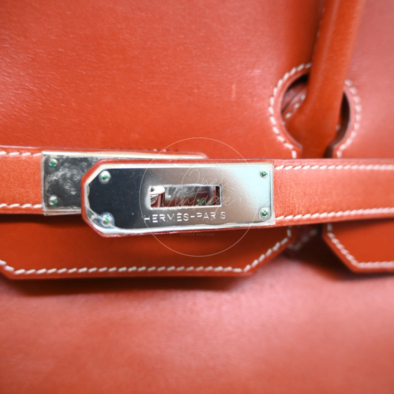 [Pre-Owned] Hermes Birkin 35 Box Leather PHW
