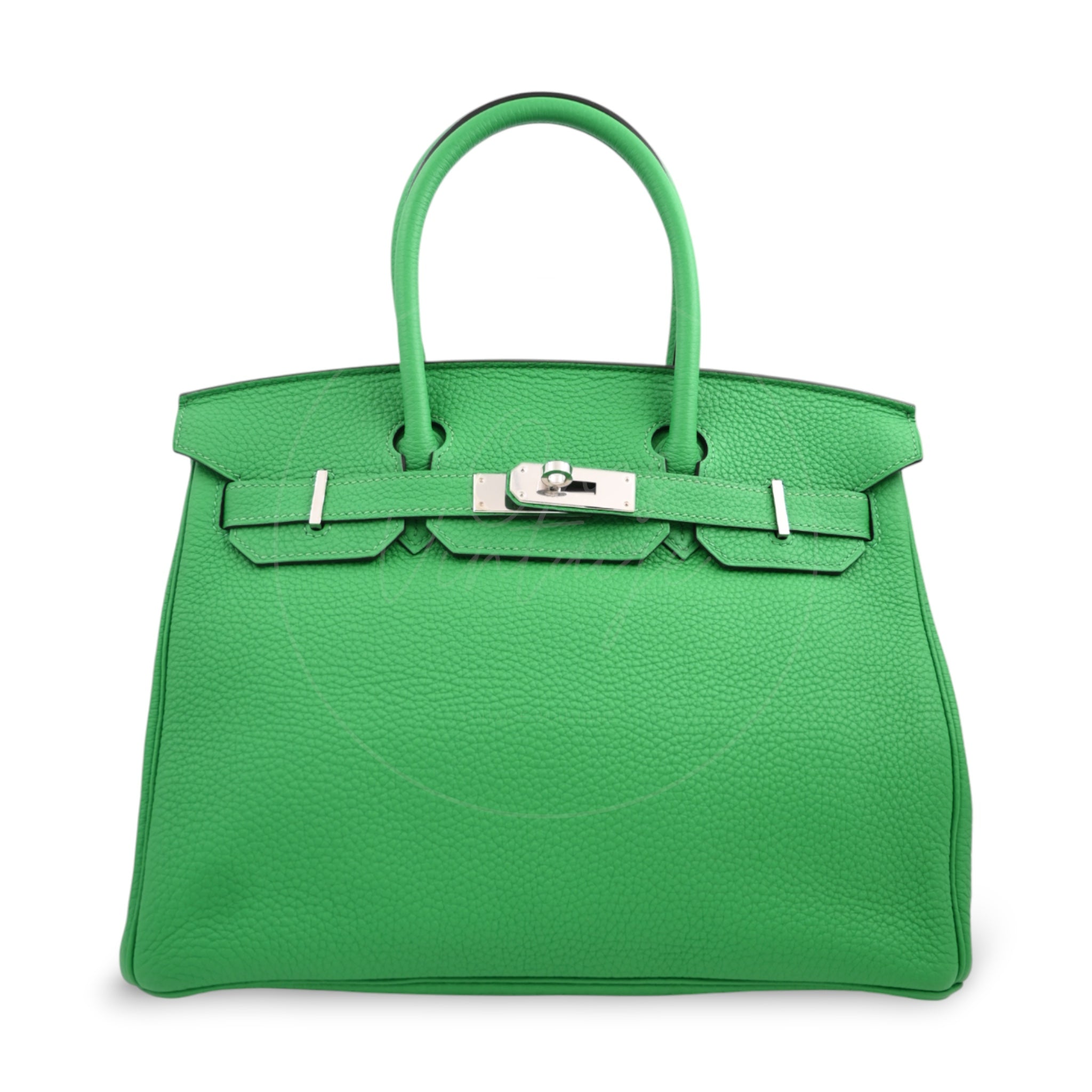 [Pre-owned] Hermes Birkin 30 Stamp Square R Bamboo