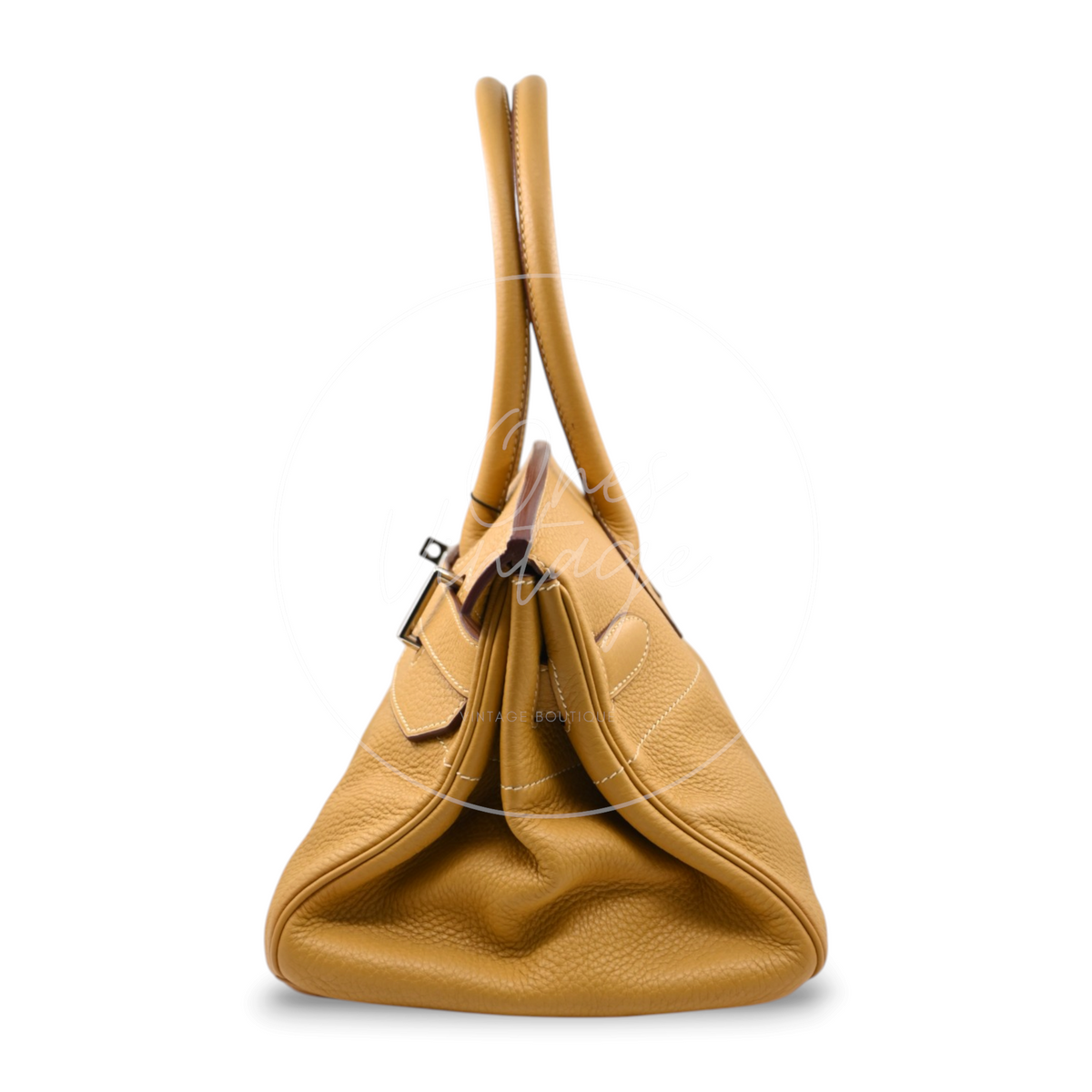 Hermès Birkin Shoulder 42 PHW Yellow Square L