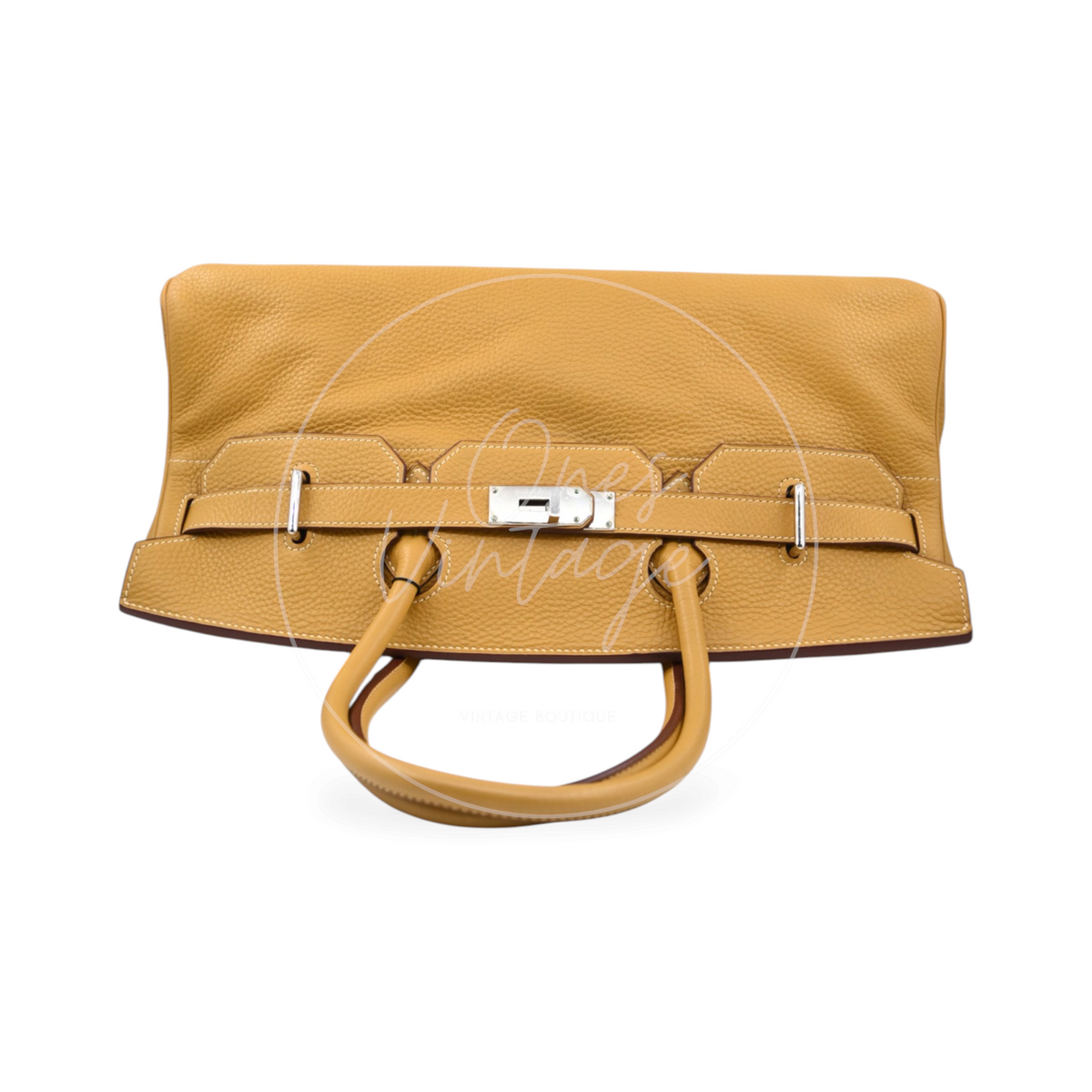 Hermès Birkin Shoulder 42 PHW Yellow Square L