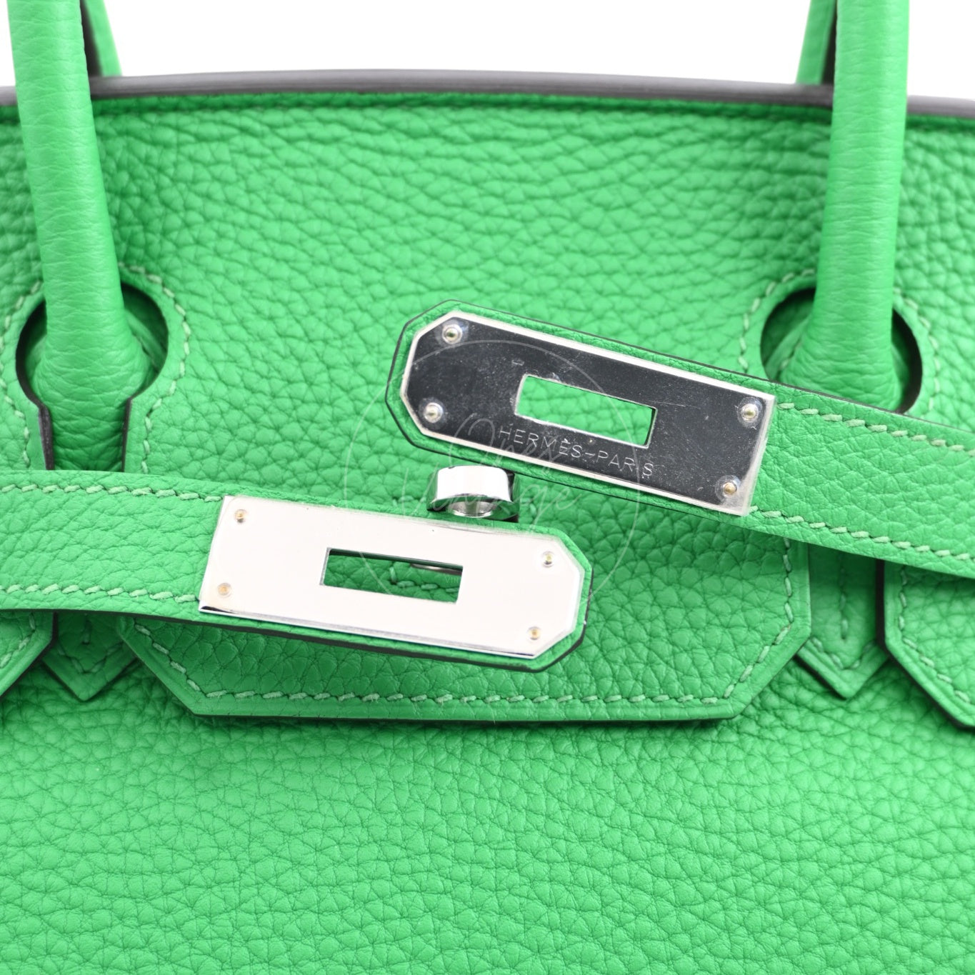 [Pre-owned] Hermes Birkin 30 Stamp Square R Bamboo