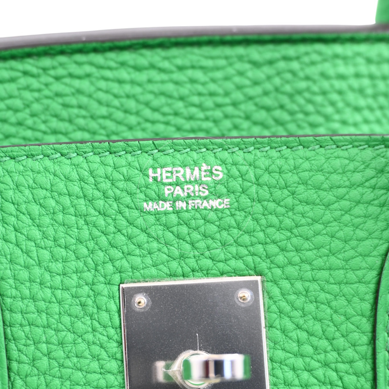 [Pre-owned] Hermes Birkin 30 Stamp Square R Bamboo