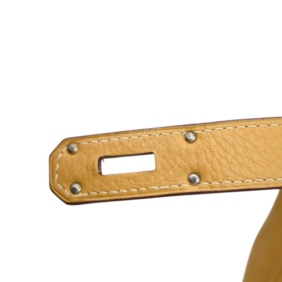 Hermès Birkin Shoulder 42 PHW Yellow Square L