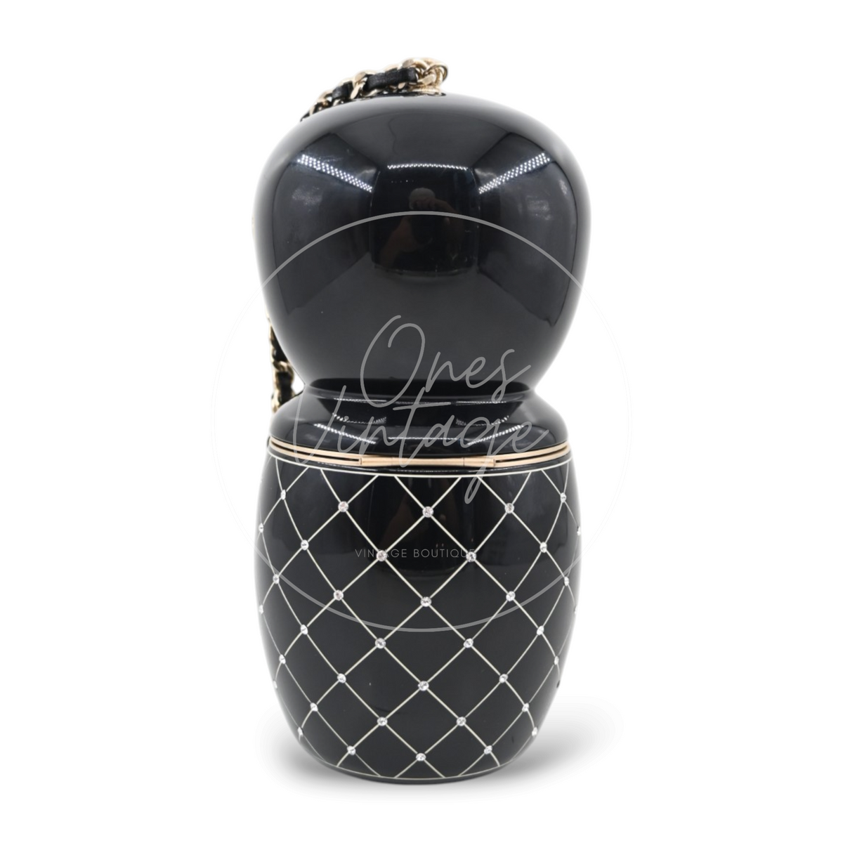 Chanel Resin Paris-Shanghai Doll Evening Bag GHW Black Series 12