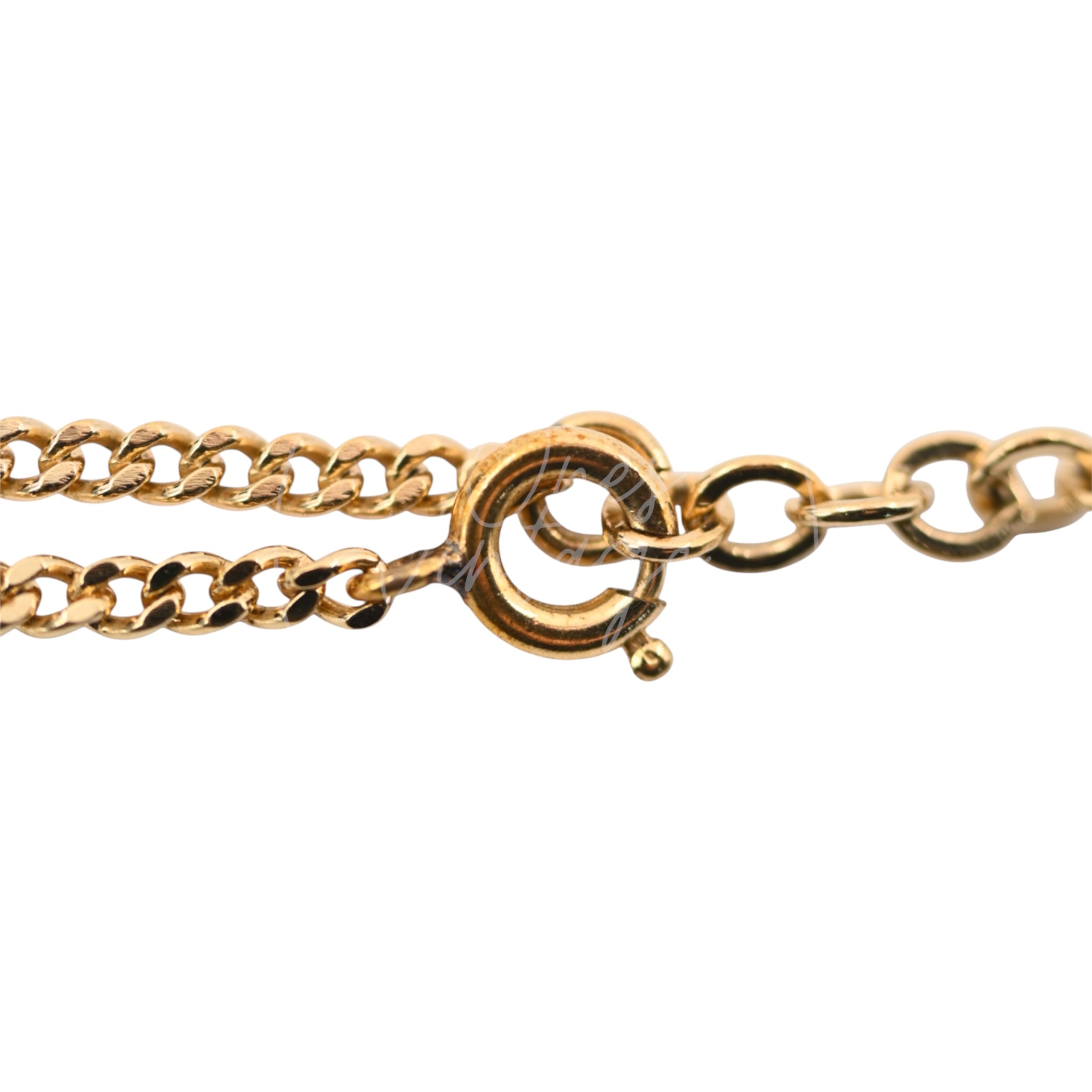 [Pre-owned] Dior Vintage 80s CD Logo Rhinestone Necklace