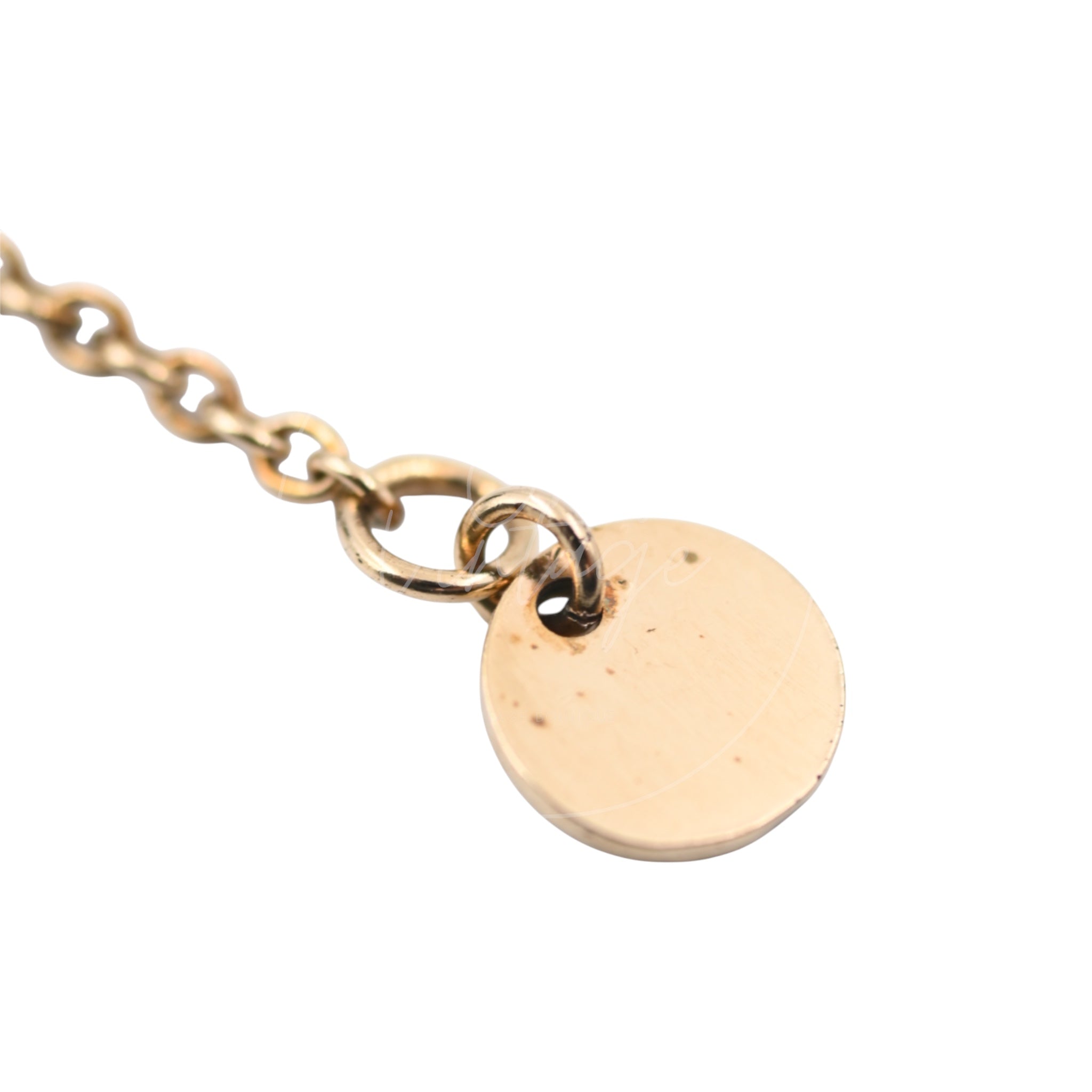 [Pre-owned] Dior Clair D Lune Crystal Gold Necklace