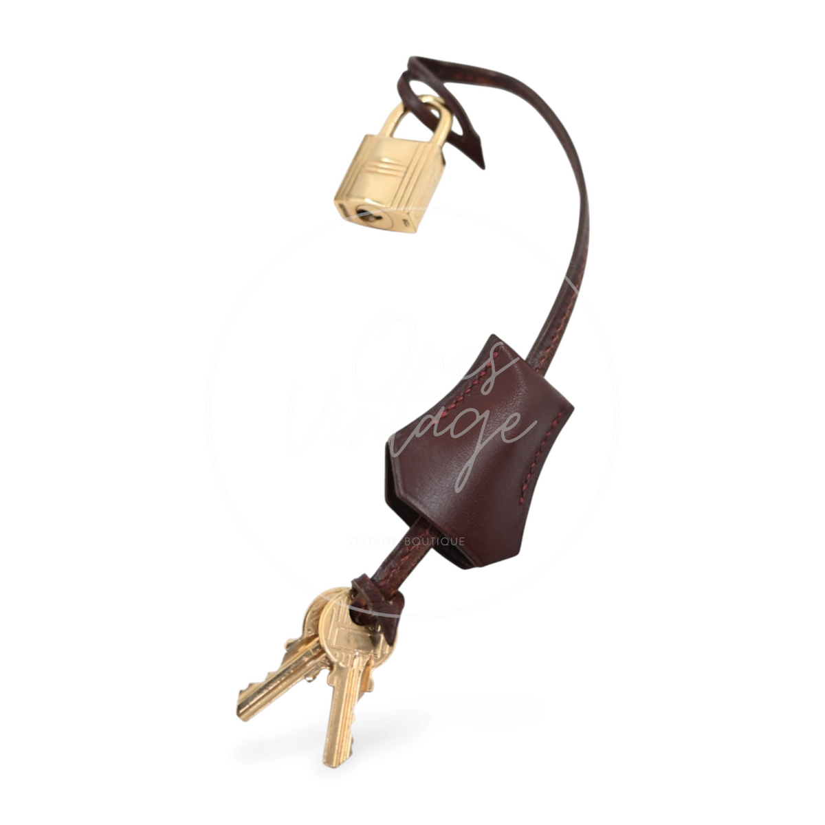 Hermès Kelly 32 Box Calfskin Leather GHW Brown Square E