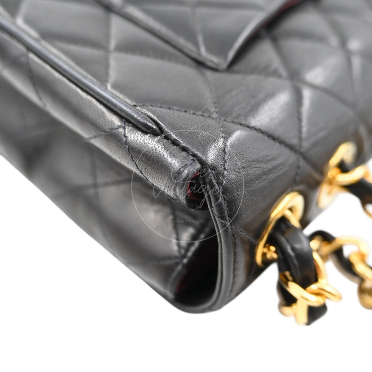 Chanel Classic Flap Jumbo Bag 30cm GHW Black Series 3