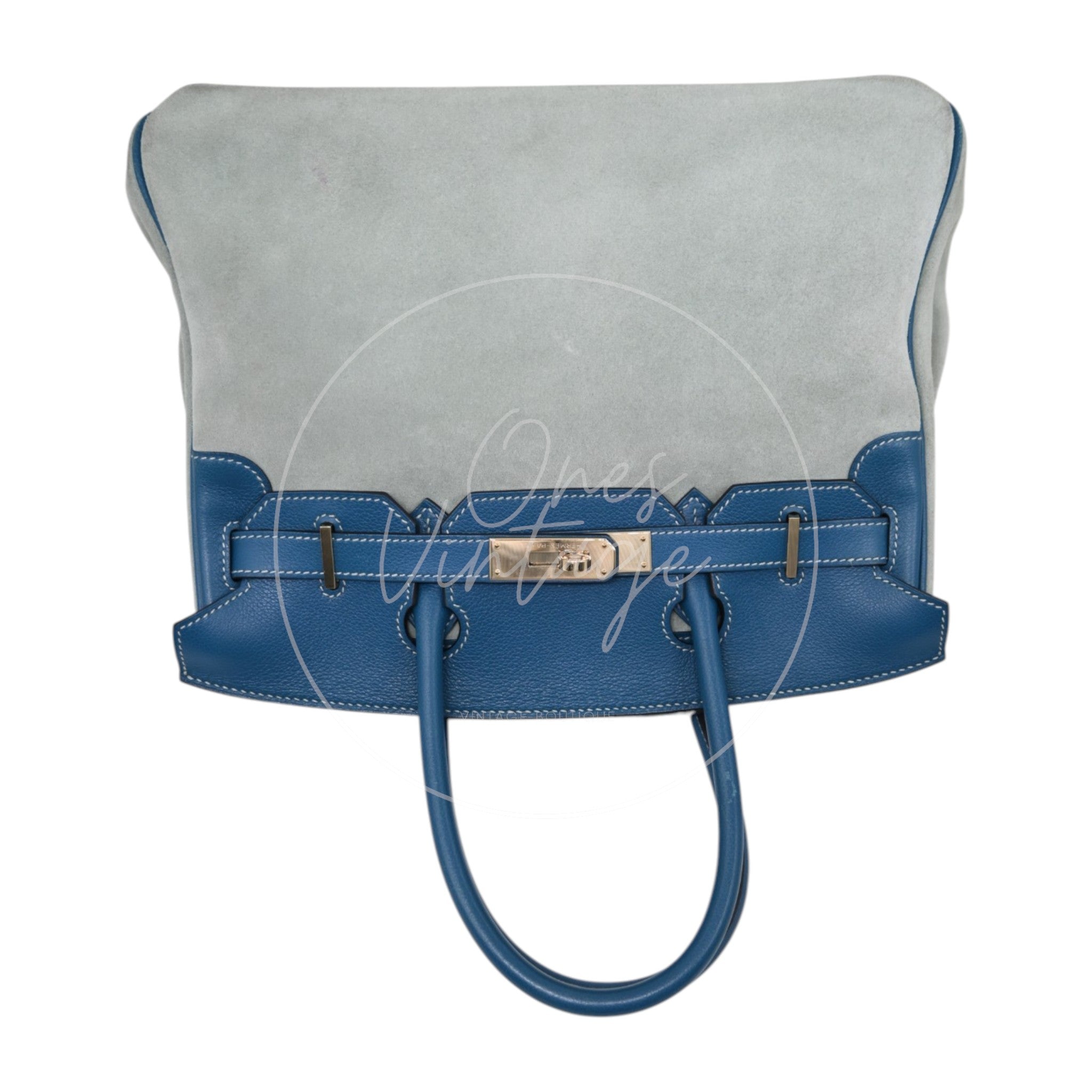 [Pre-owned] Hermes Birkin 30 Blue Doblis GHW
