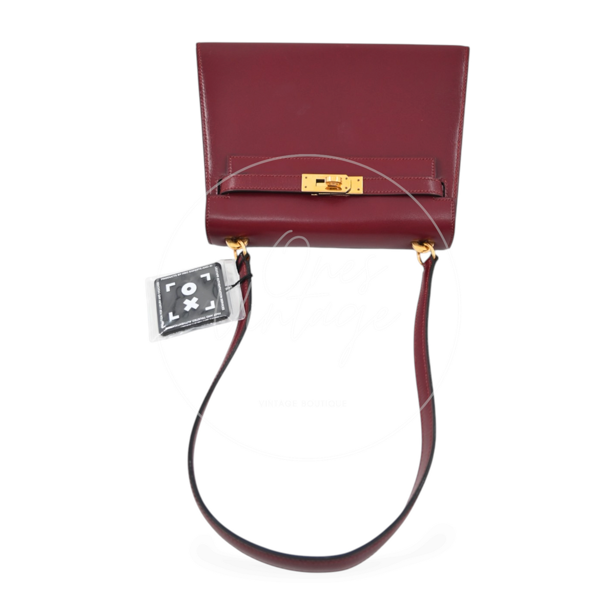 Hermès Mini Kelly 20 Burgundy GHW Circle Q