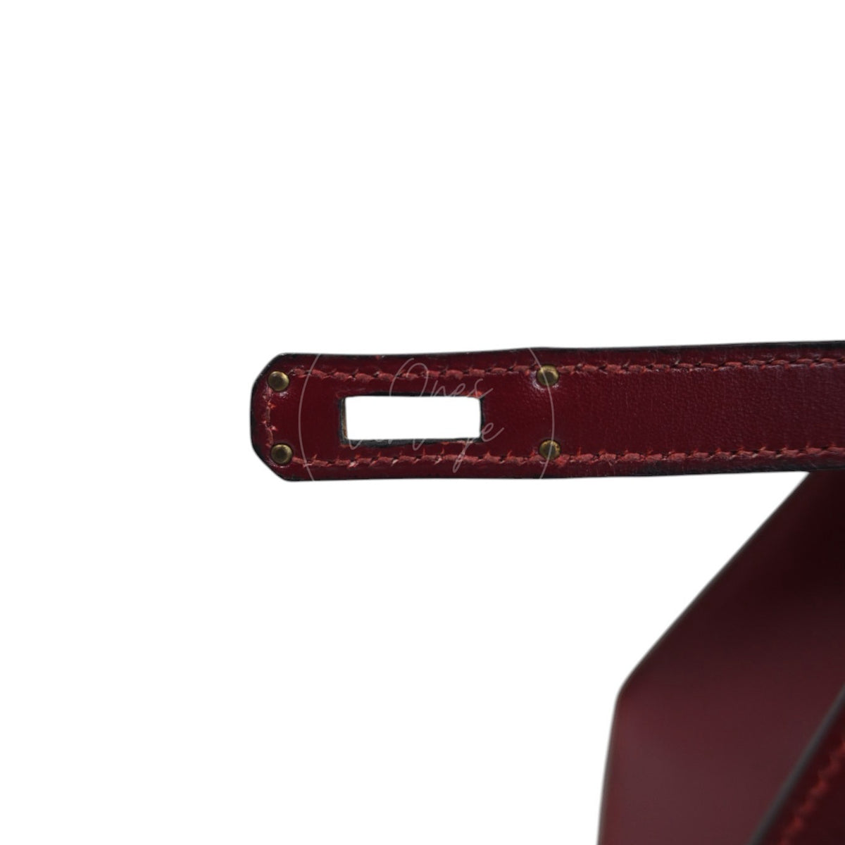 Hermès Mini Kelly 20 Burgundy GHW Circle Q