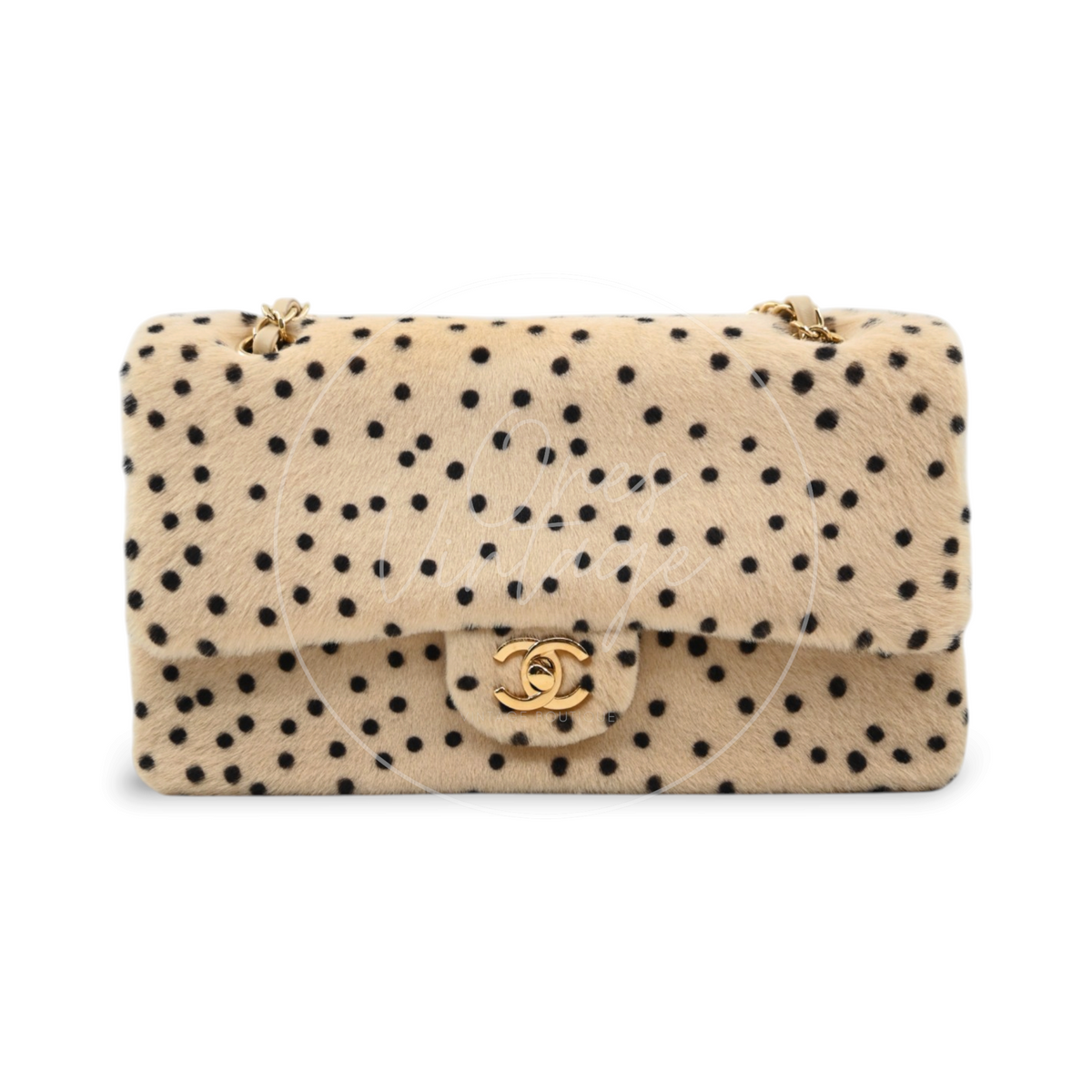 Chanel CF 30 Ponyhair Cheetah GHW Beige Black Series TJ