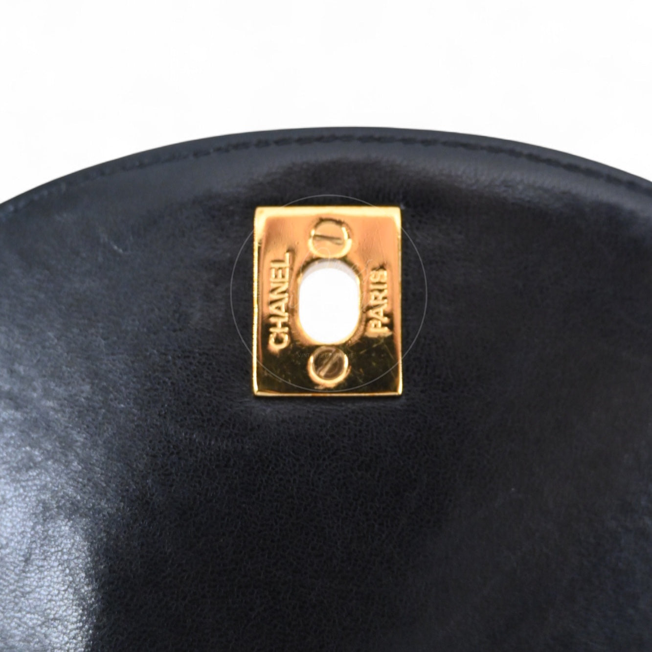 [Pre-owned] Chanel Vintage Black lambskin Large Duma Backpack