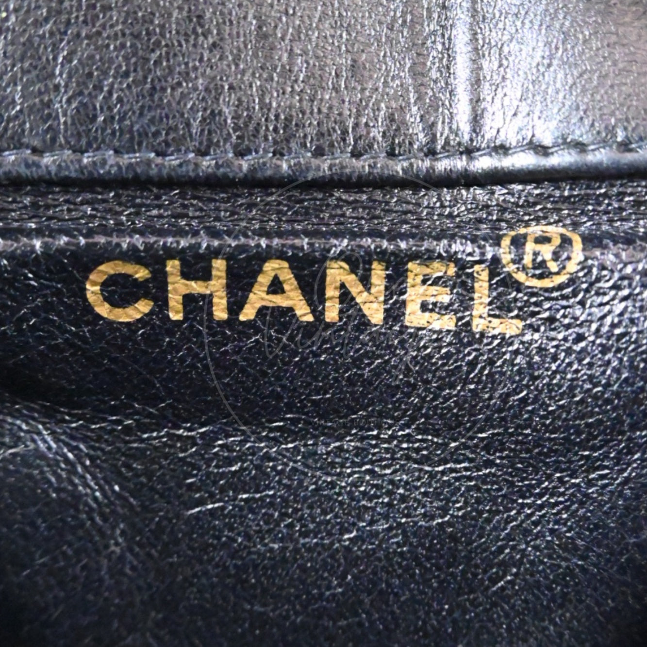 [Pre-owned] Chanel Vintage Black lambskin Large Duma Backpack