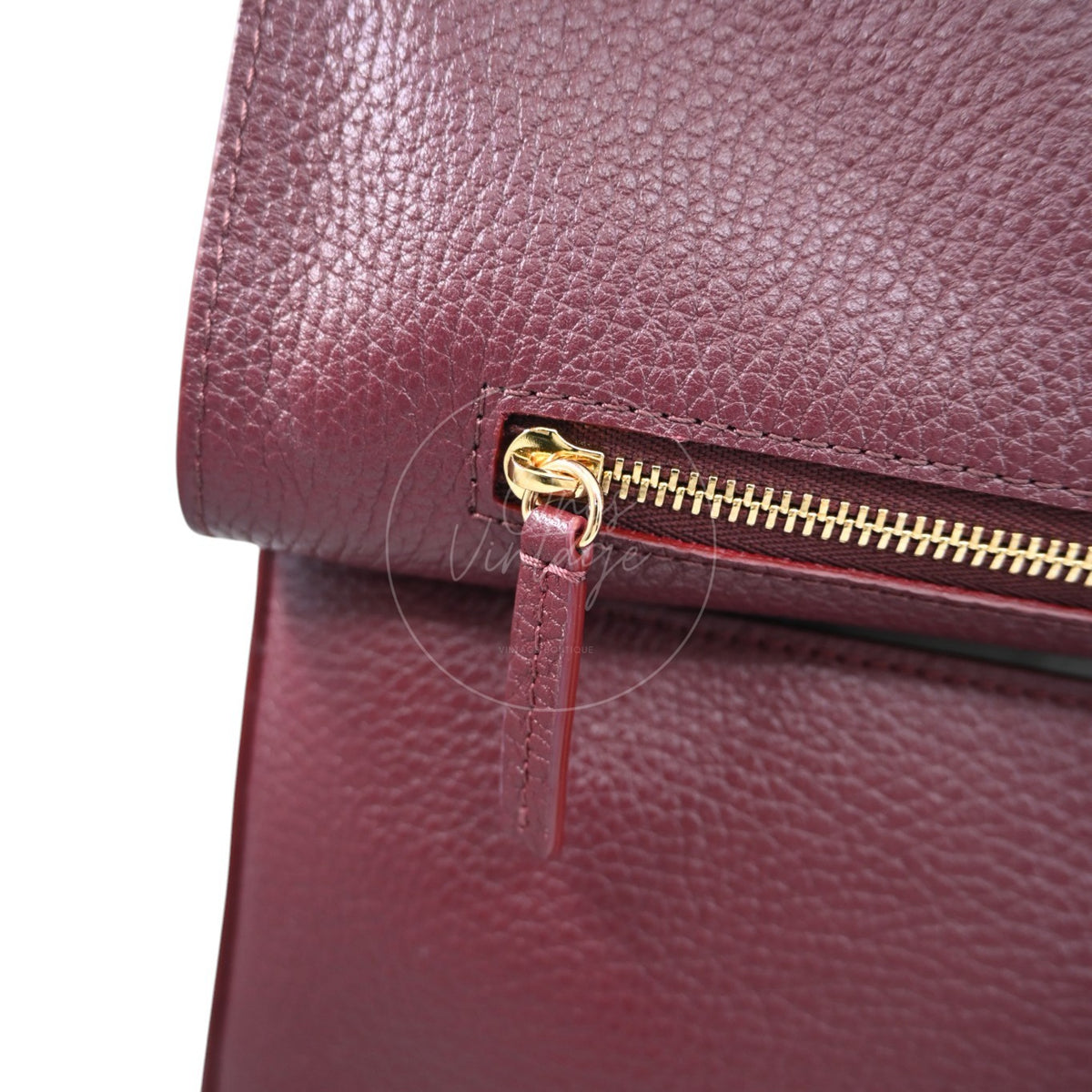 Chanel Maxi 38cm Flap Bag GHW Burgundy Series UC