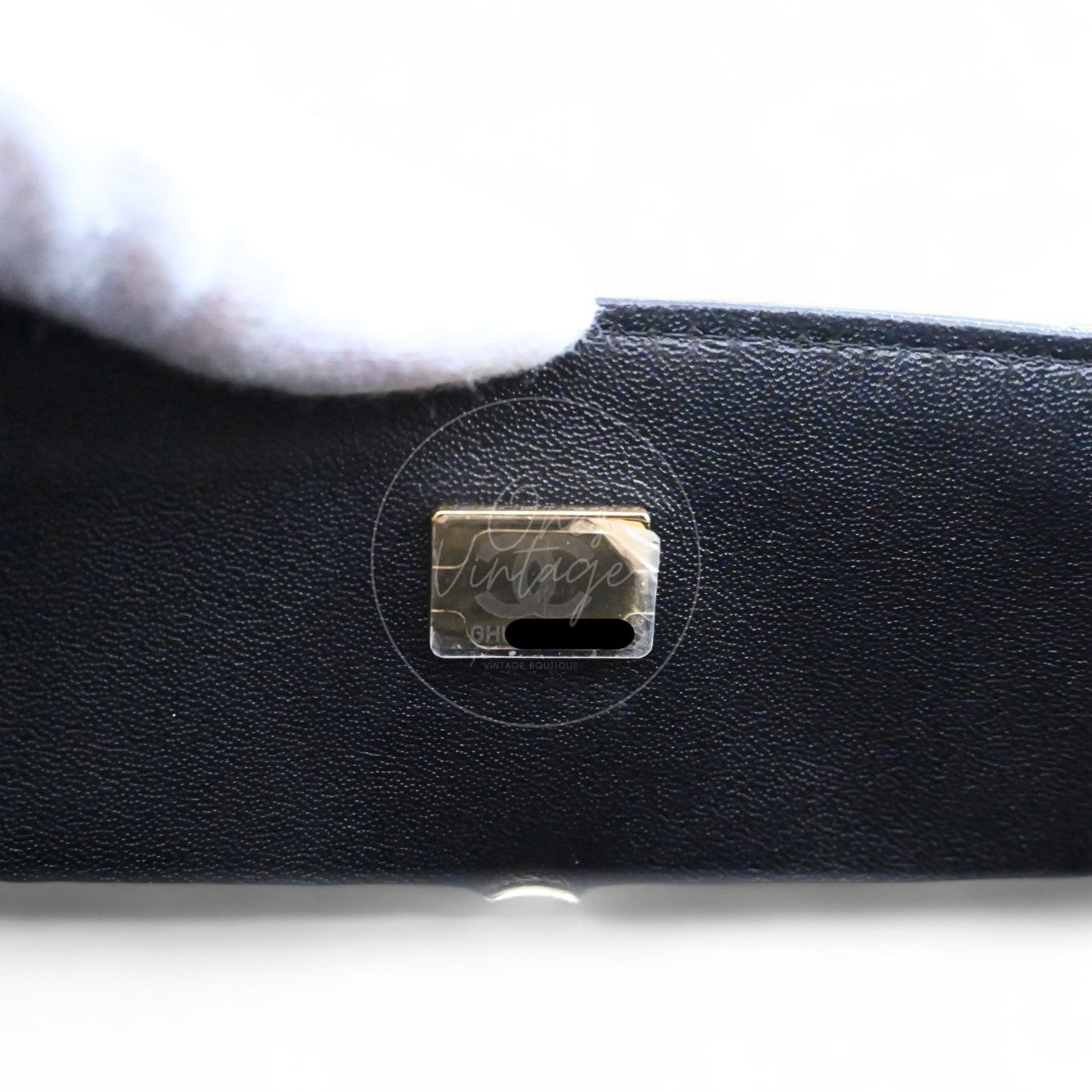[Pre-owned] Chanel Lambskin Mini Rectangular Flap Black Bag With Top Handle