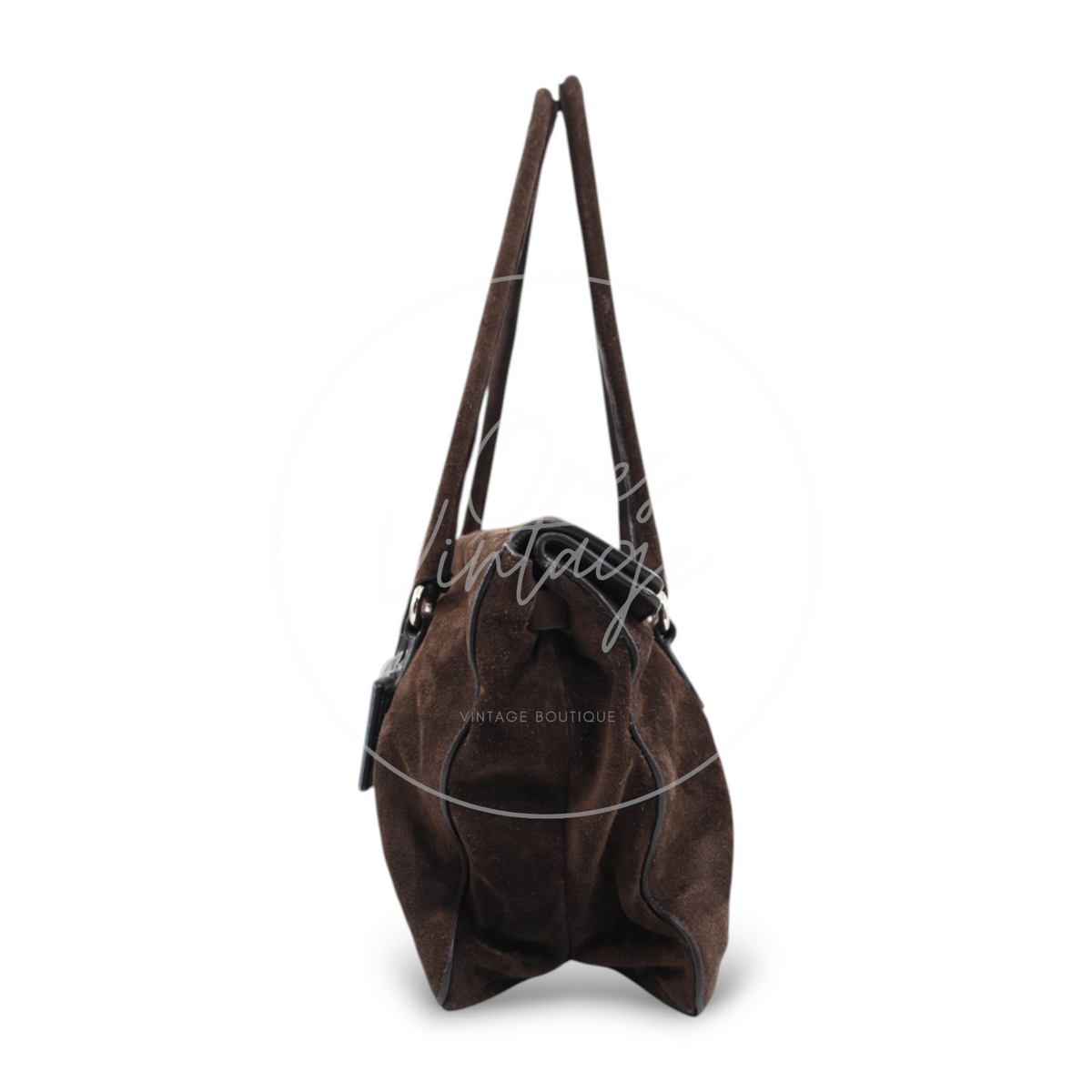 Prada Camosicio Suede Easy Shoulder Bag