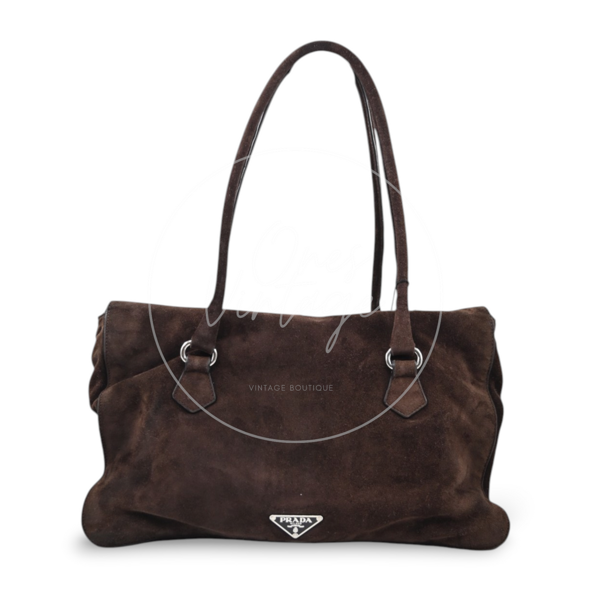 Prada Camosicio Suede Easy Shoulder Bag