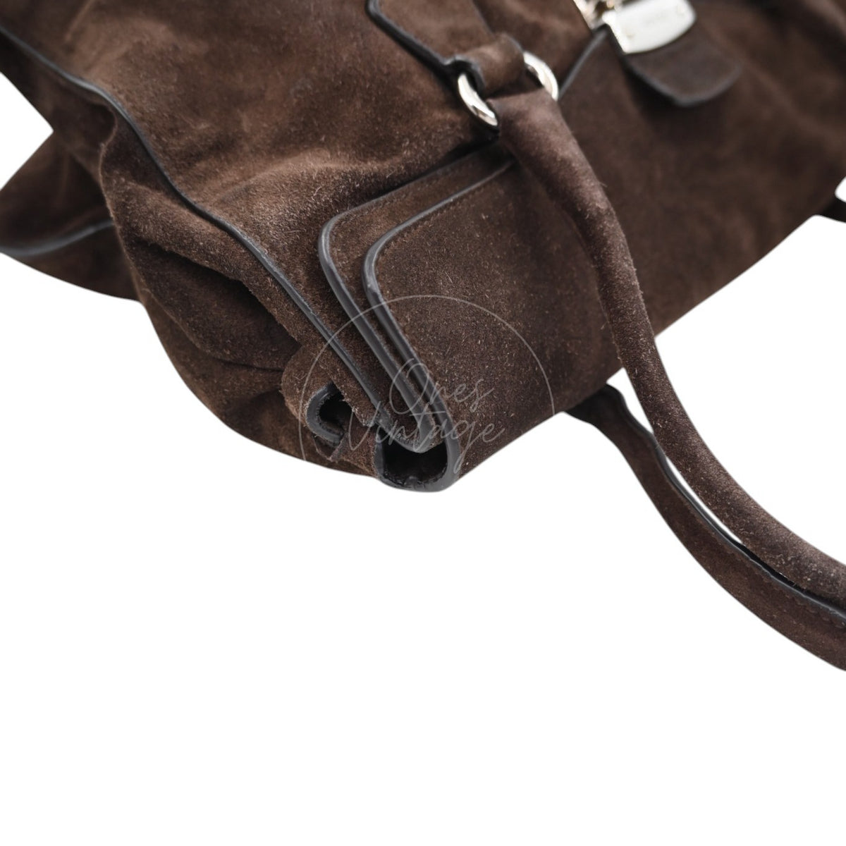 Prada Camosicio Suede Easy Shoulder Bag