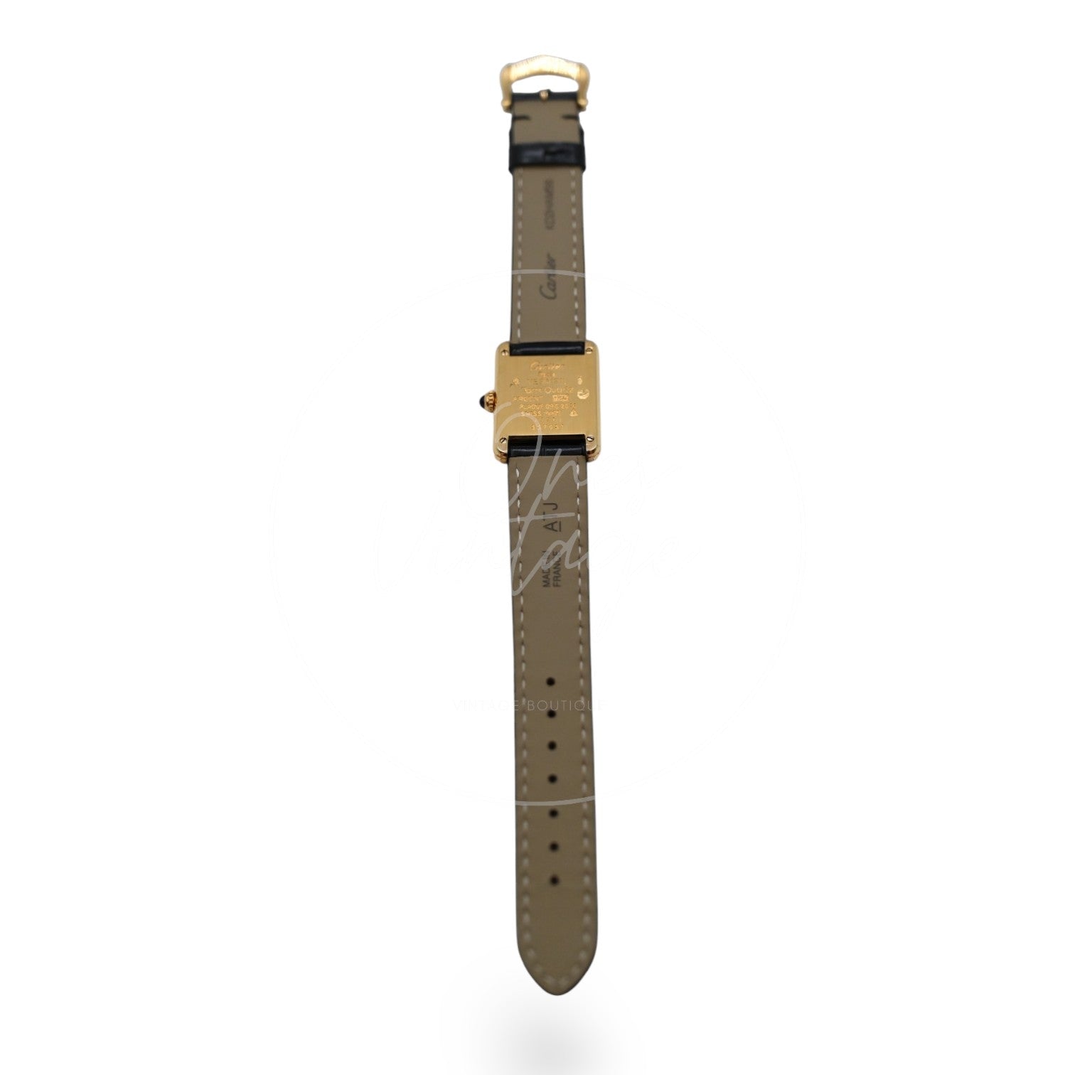 Cartier Must De Tank Quartz Ivory Columm Roman Dial