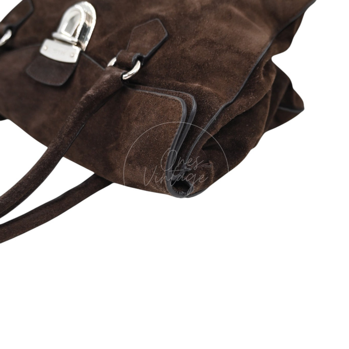 Prada Camosicio Suede Easy Shoulder Bag