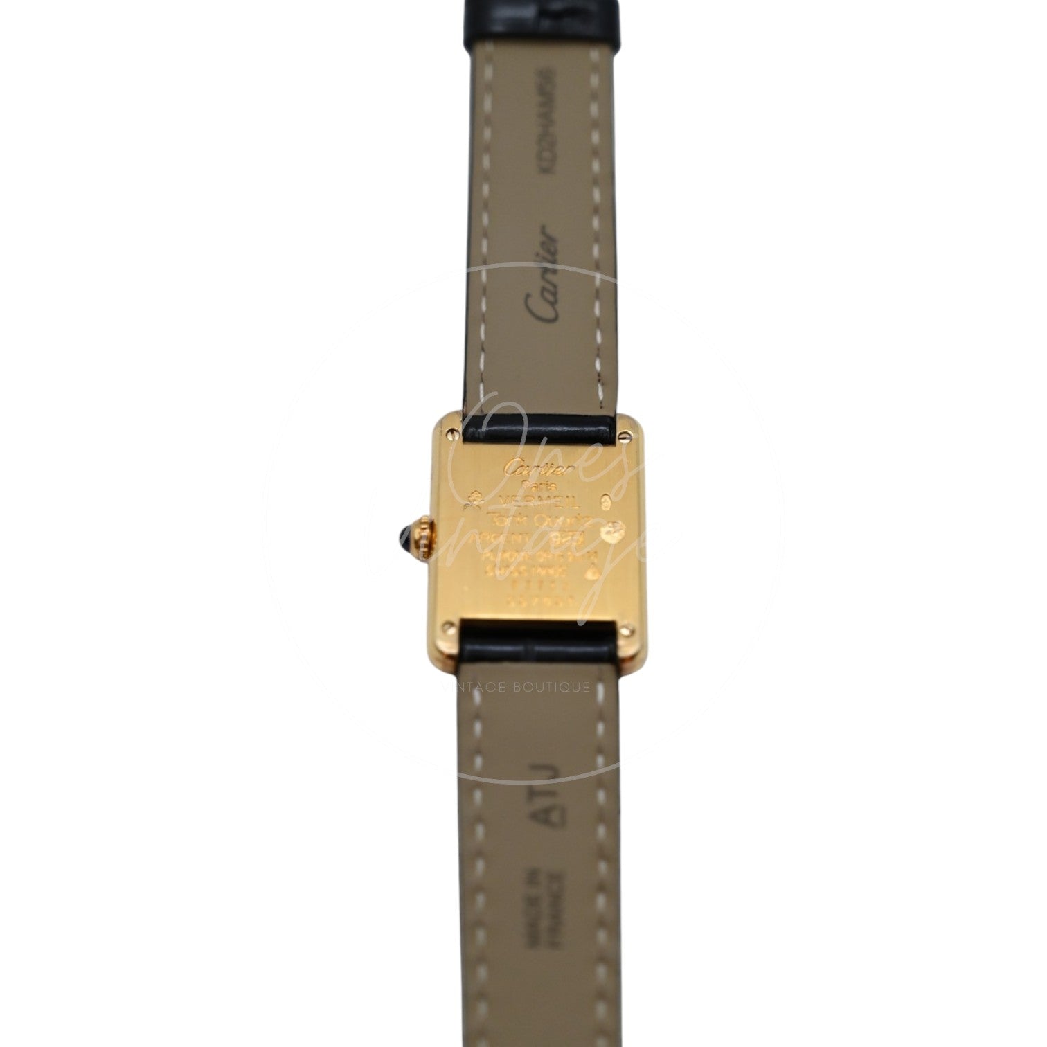 Cartier Must De Tank Quartz Ivory Columm Roman Dial