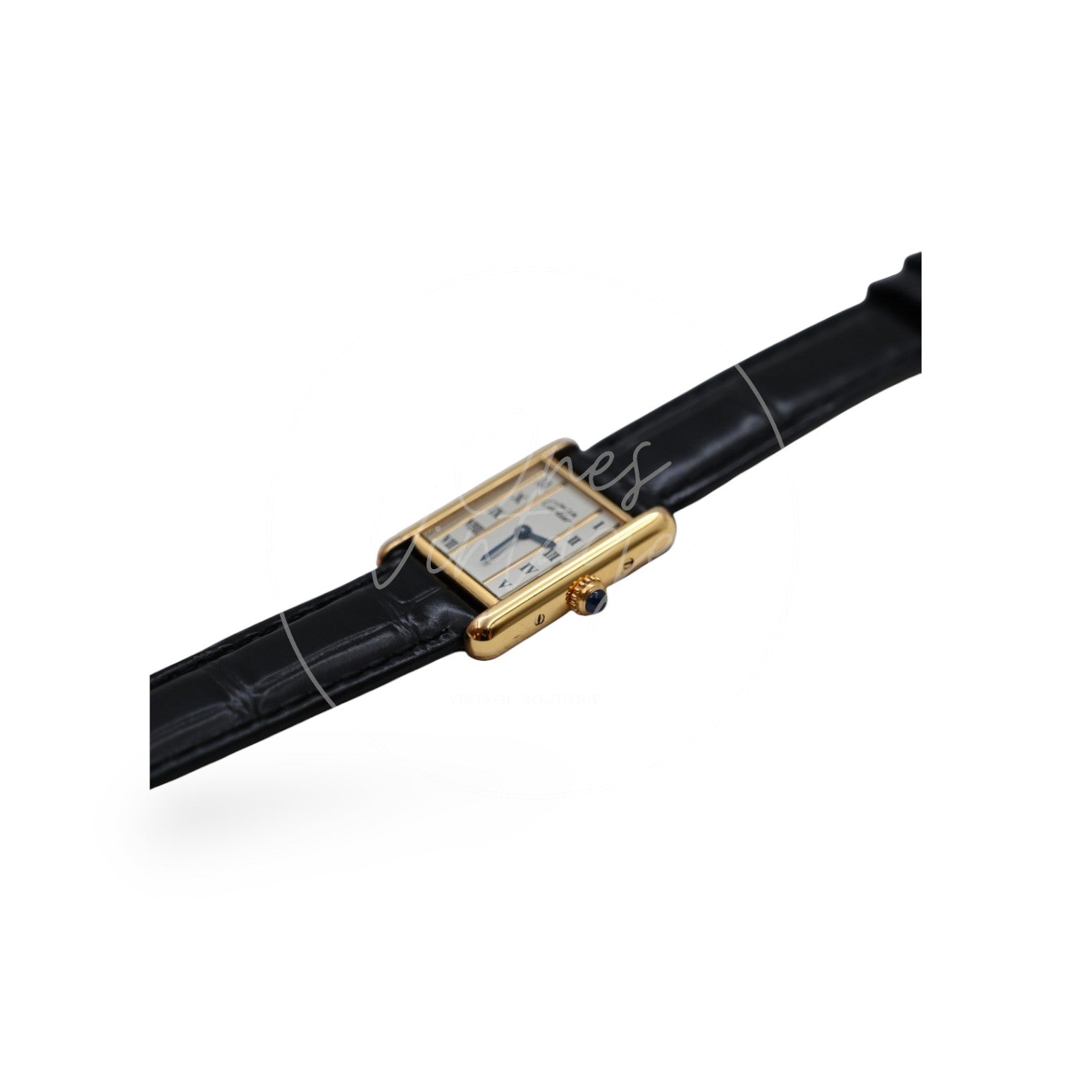 Cartier Must De Tank Quartz Ivory Columm Roman Dial