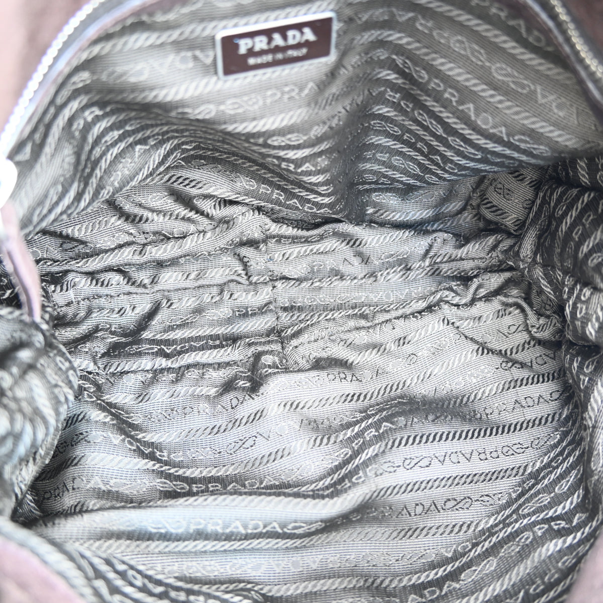 Prada Camosicio Suede Easy Shoulder Bag