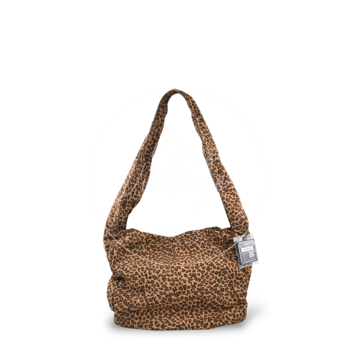 Bottega Veneta Leopard Nylon Hobo Bag