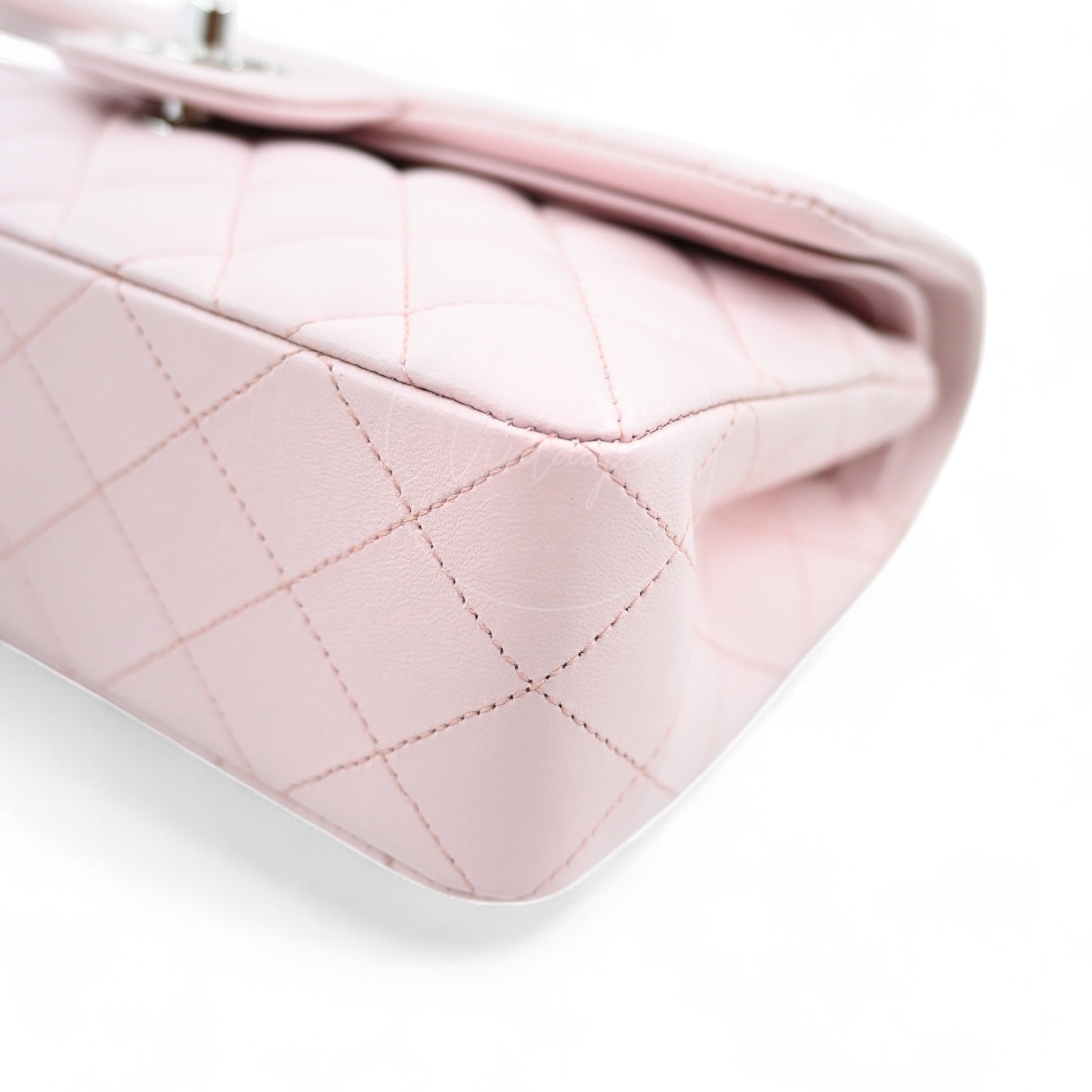 [Pre-owned] Chanel CF23 Pink Lambskin Small Classic Flap Bag