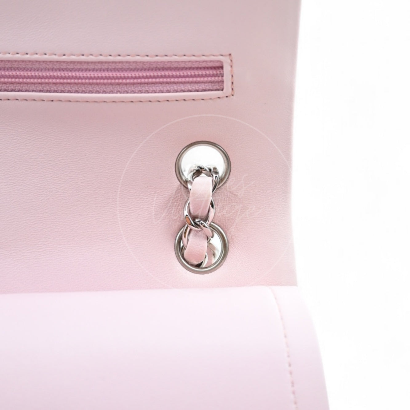 [Pre-owned] Chanel CF23 Pink Lambskin Small Classic Flap Bag