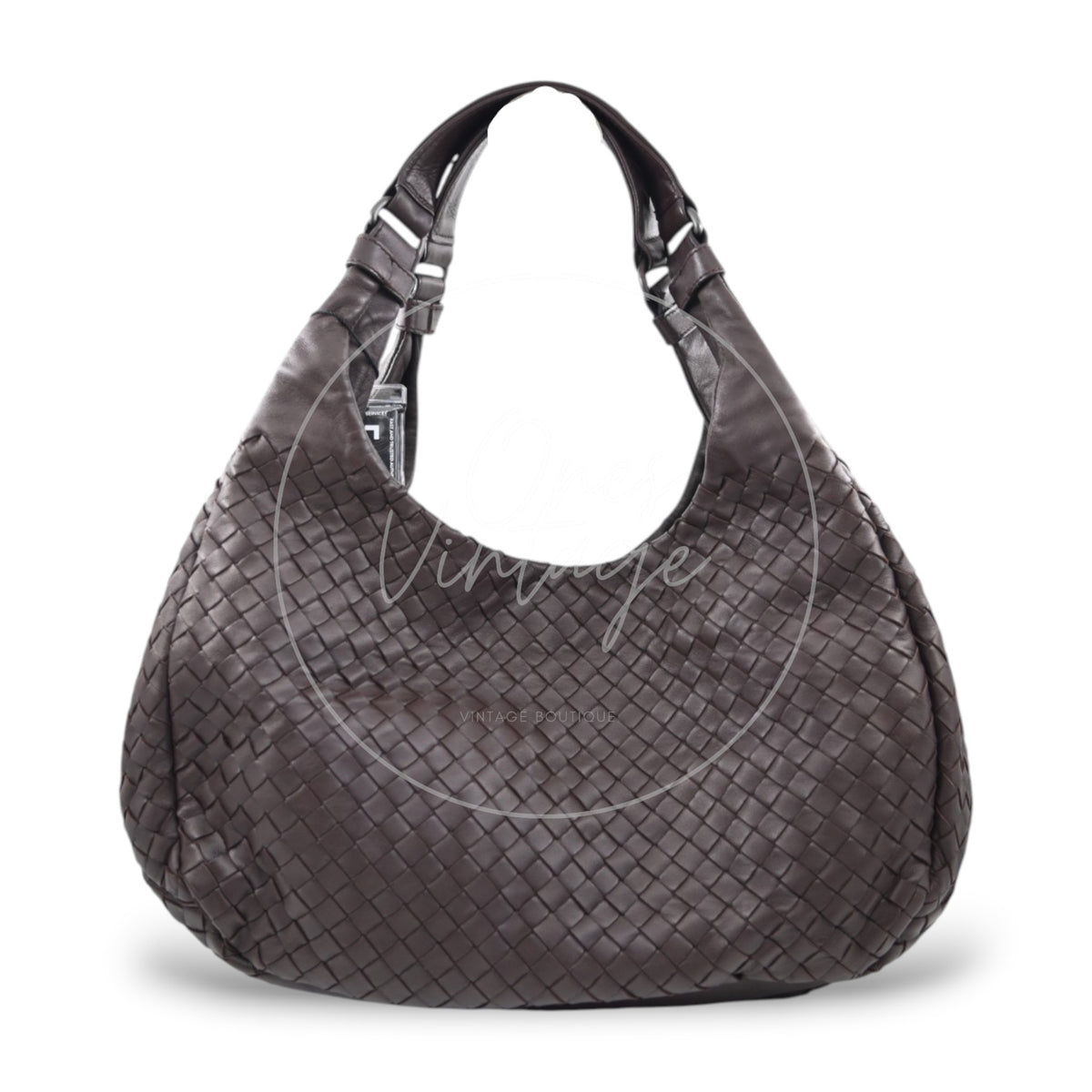 Bottega Veneta Ebeno Woven Campana Bag
