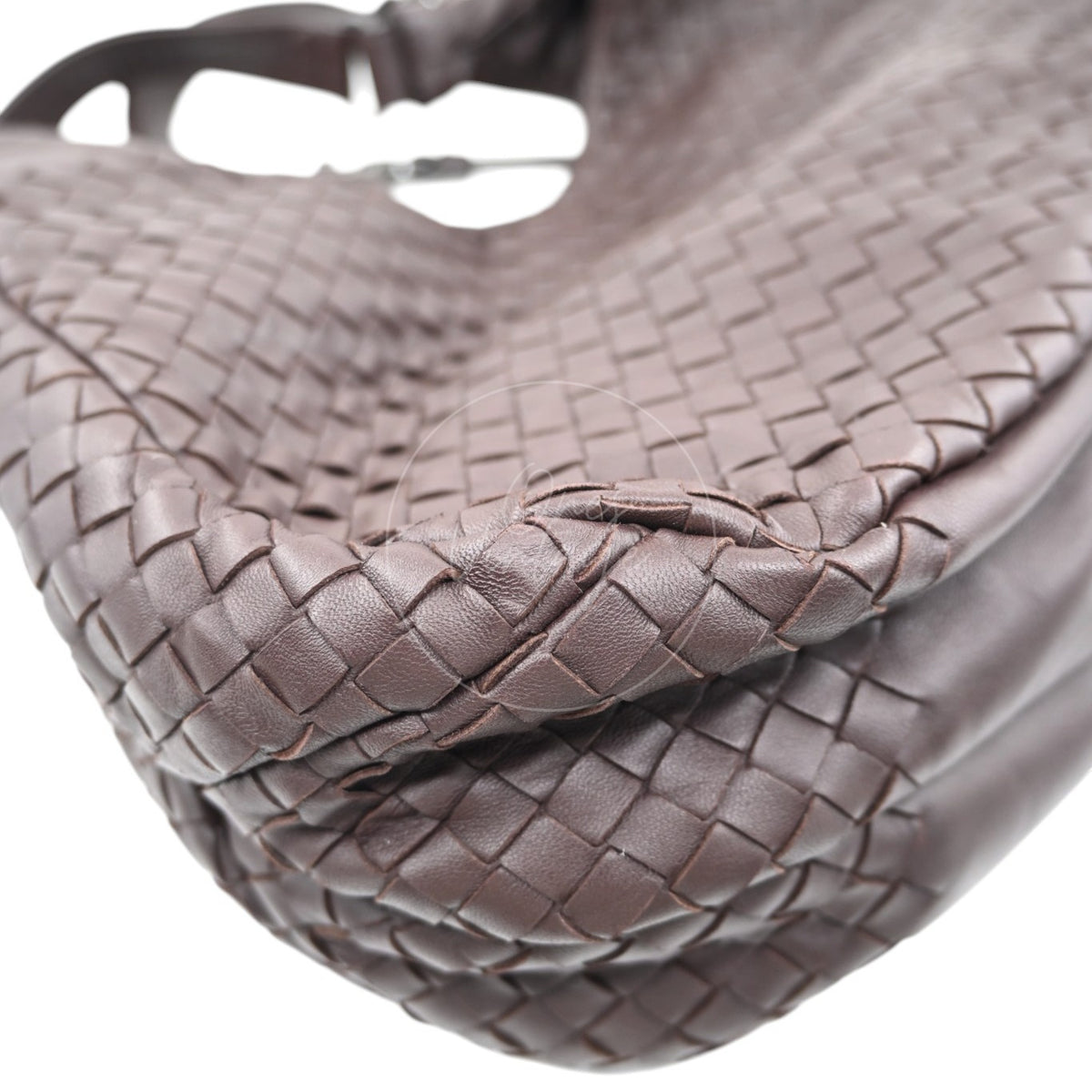 Bottega Veneta Ebeno Woven Campana Bag