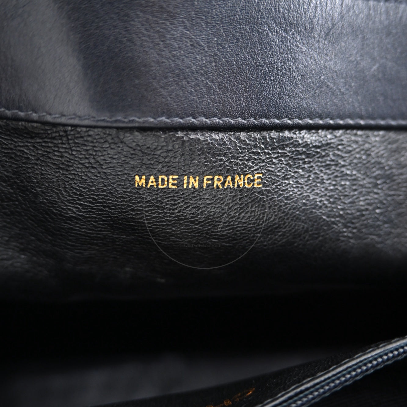 [Pre-owned]Chanel Black Calfskin Chain shoulder tote bag