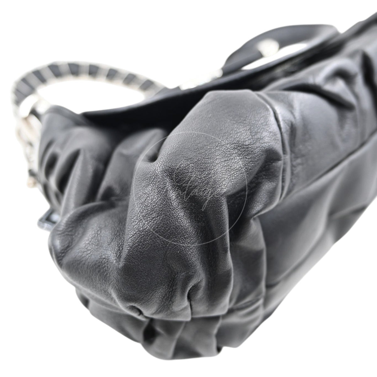 Christian Dior 32 Lambskin Jazz Club Shoulder Bag SHW Black