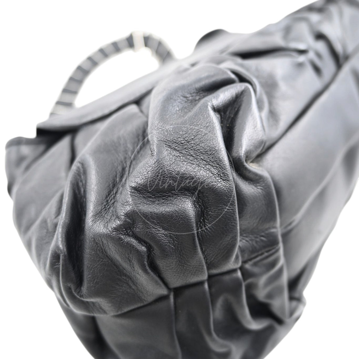 Christian Dior 32 Lambskin Jazz Club Shoulder Bag SHW Black