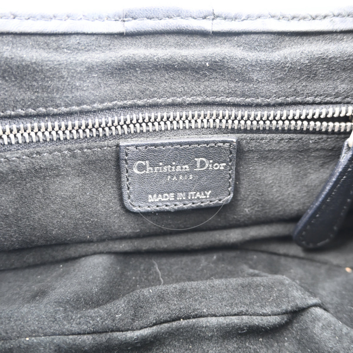 Christian Dior 32 Lambskin Jazz Club Shoulder Bag SHW Black