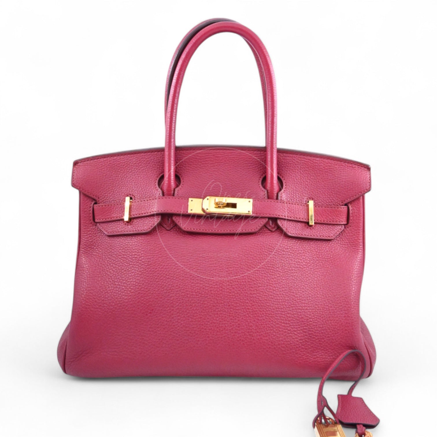 [Pre-owned] Hermes Birkin 30 Togo Rouge H Stamp square O