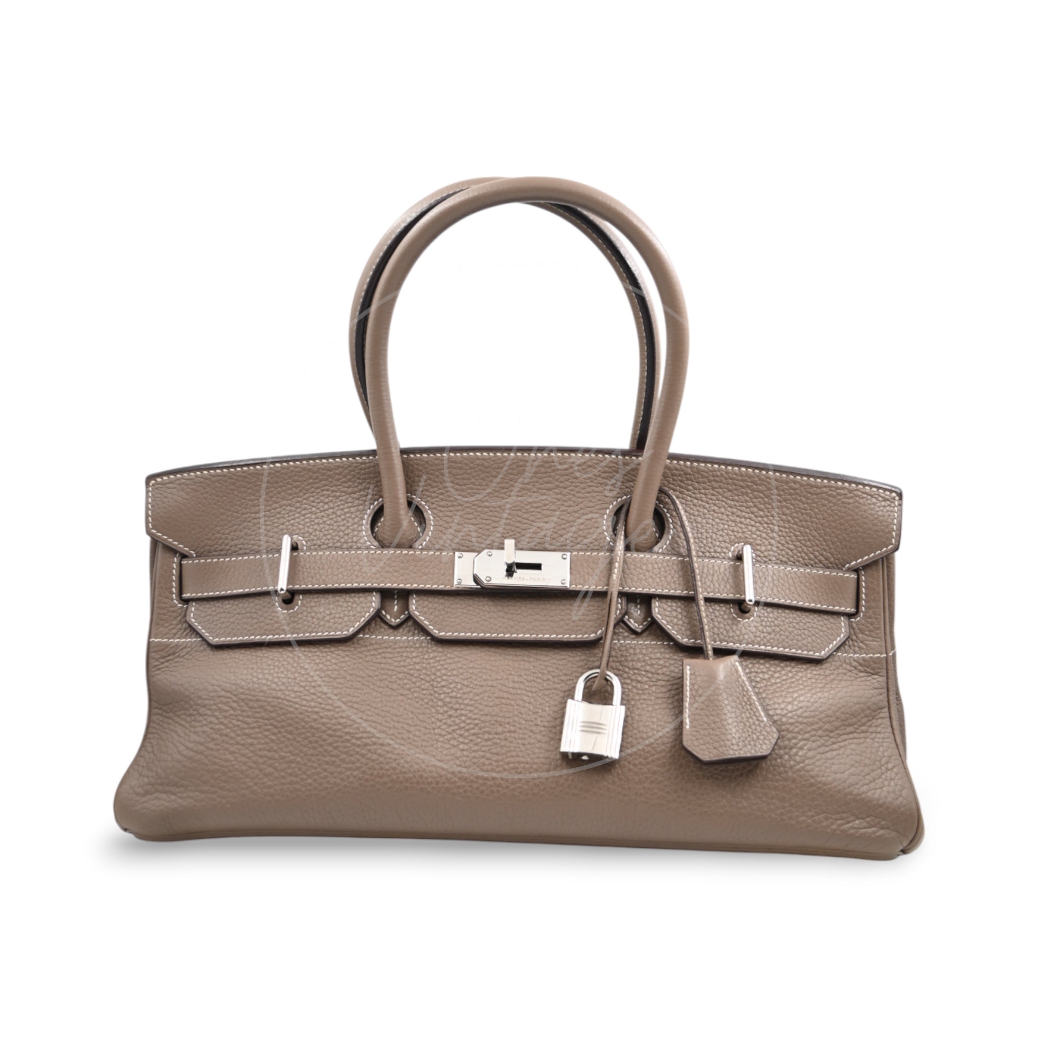 [Pre-owned] Hermes Shoulder Birkin Etoupe PHW