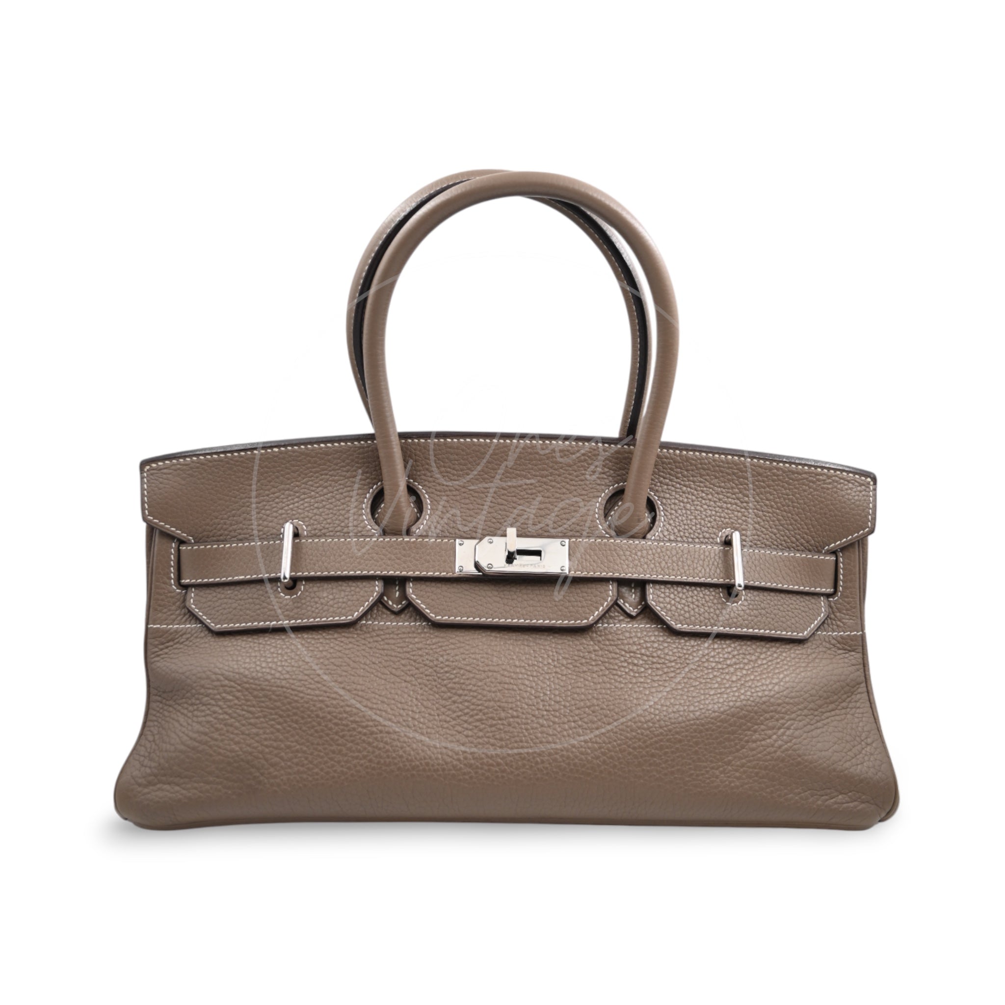 [Pre-owned] Hermes Shoulder Birkin Etoupe PHW