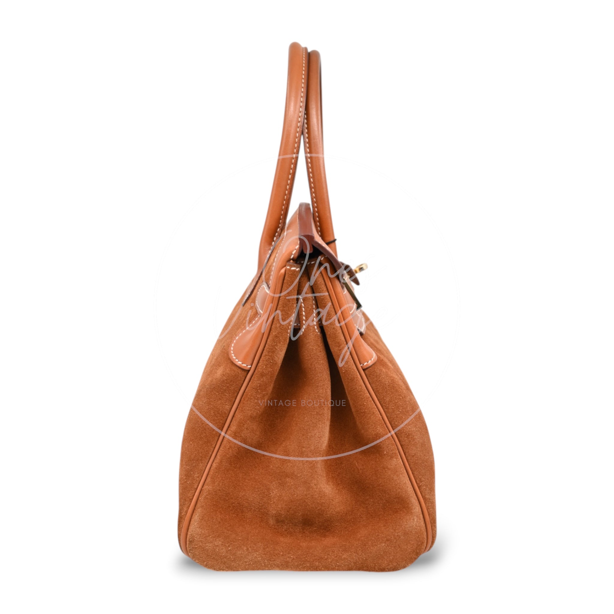 [Pre-owned] Hermes Birkin 30 Doblis in Brown GHW Stamp Square P